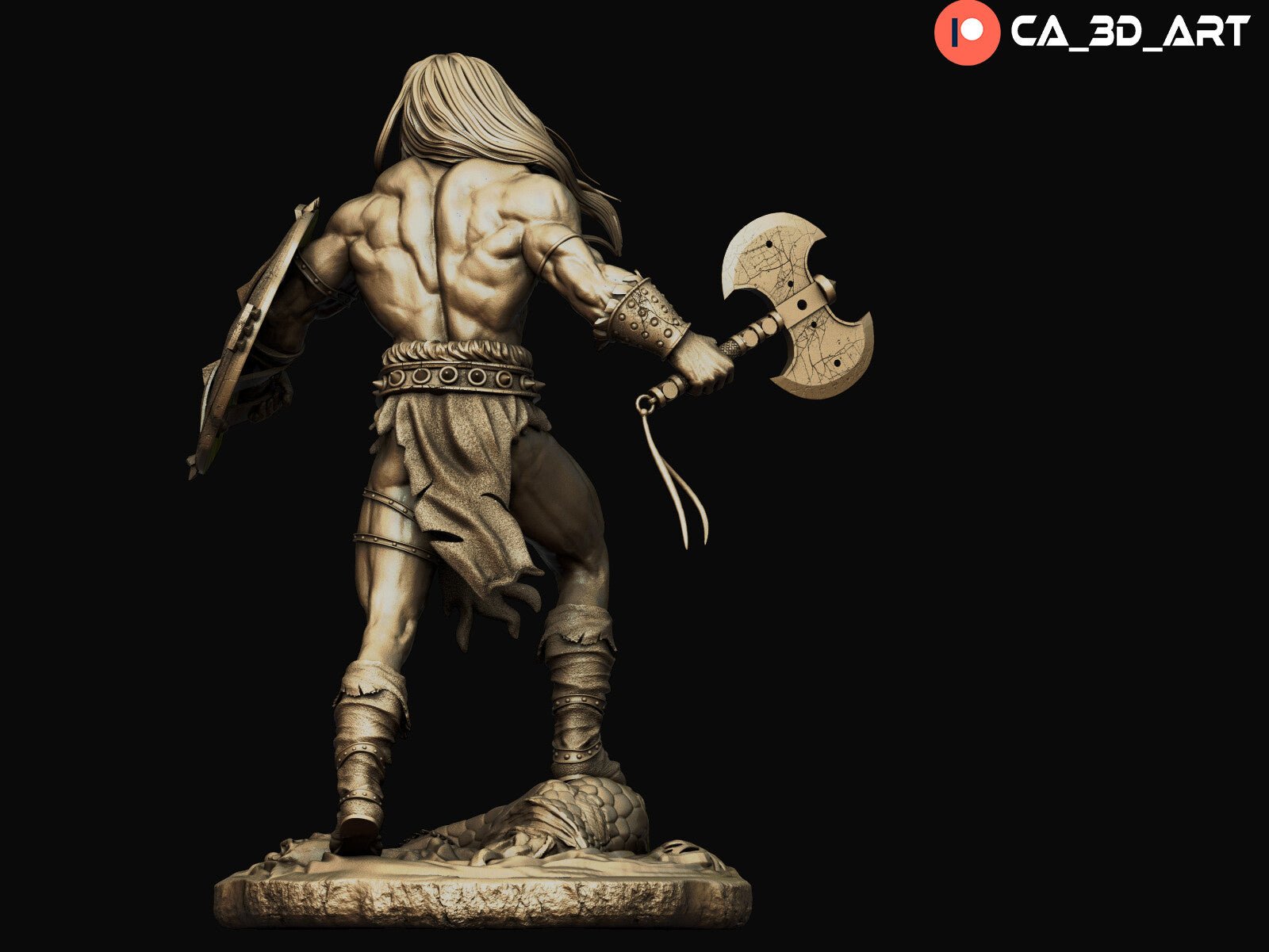 Conan v2 - CA 3D Studios - Dark Forge Arts