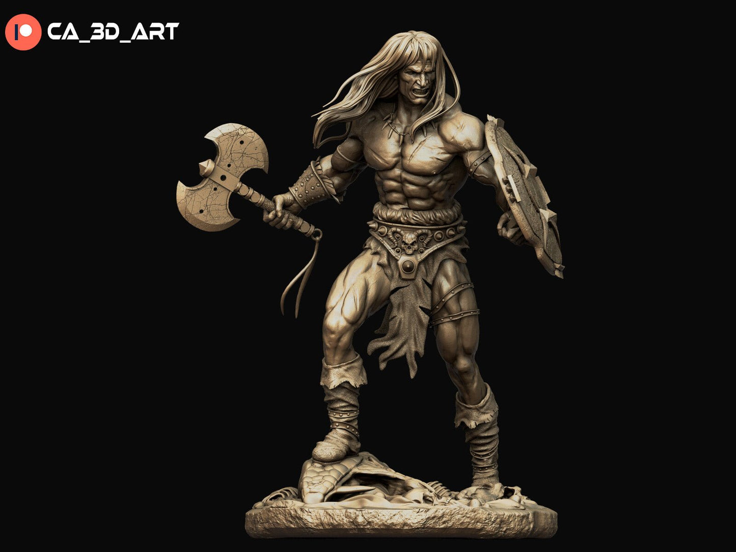 Conan v2 - CA 3D Studios - Dark Forge Arts