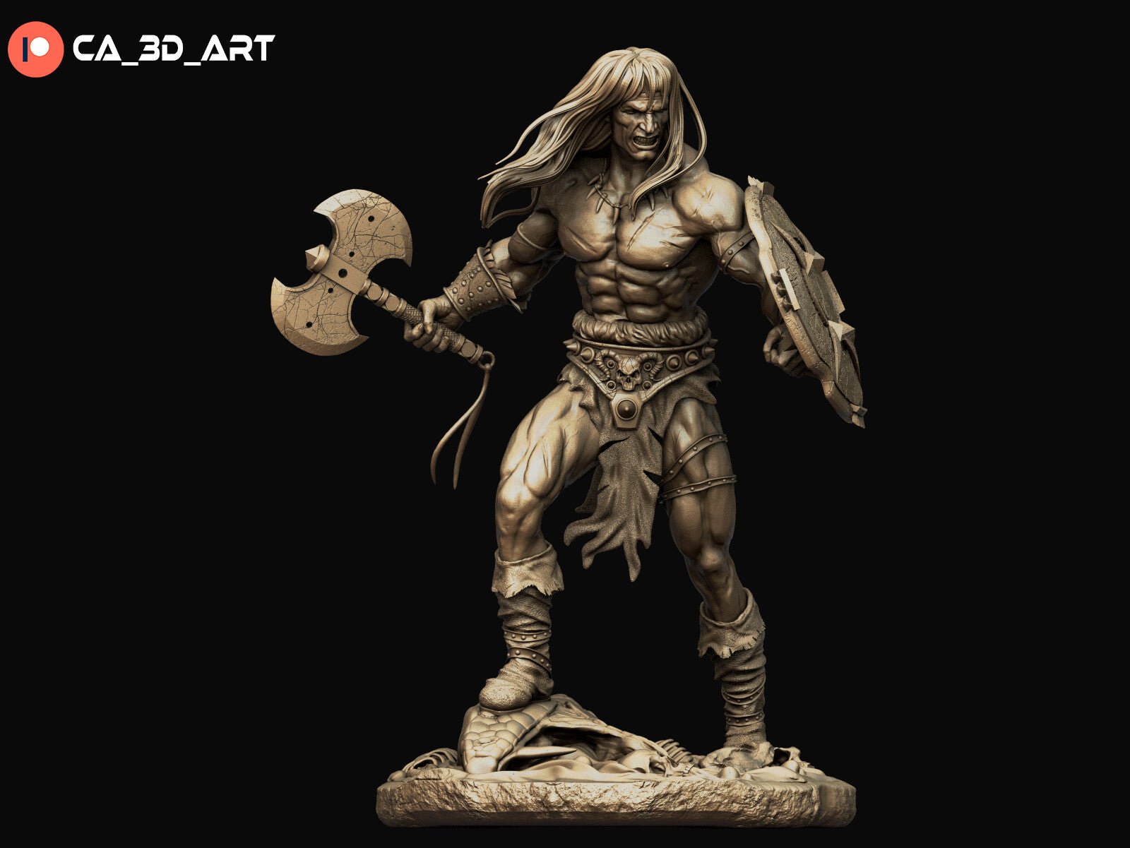 Conan v2 - CA 3D Studios - Dark Forge Arts