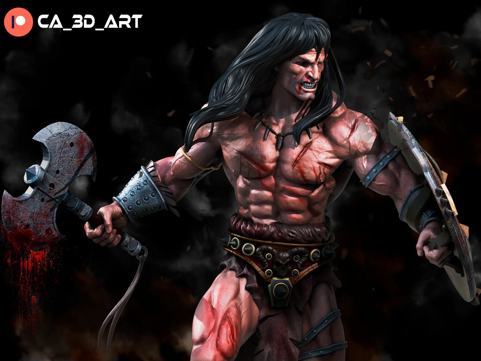 Conan v2 - CA 3D Studios - Dark Forge Arts