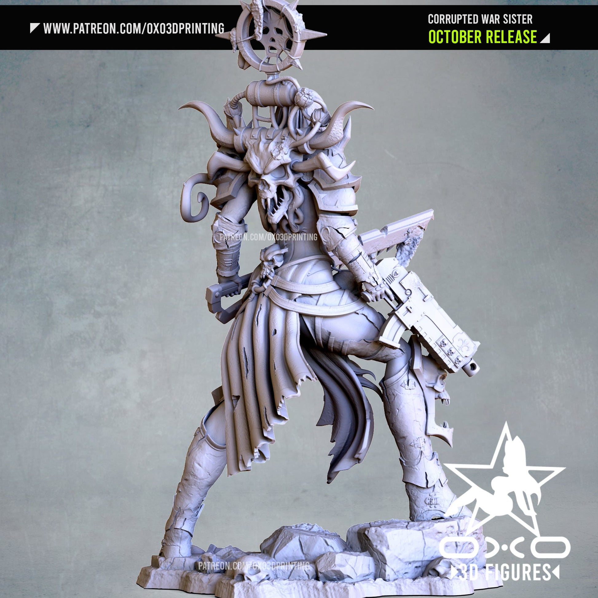 Corrupted War Sister - OXO3D - Dark Forge Arts