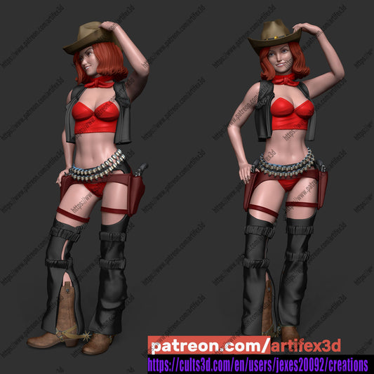 Cowgirl - Artifex3D - Dark Forge Arts