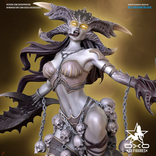 Crimson Daemoness - OXO3D - Dark Forge Arts