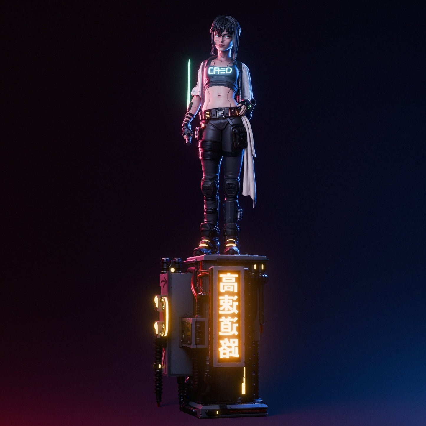 Cyber Samurai - CA 3D Studios - Dark Forge Arts