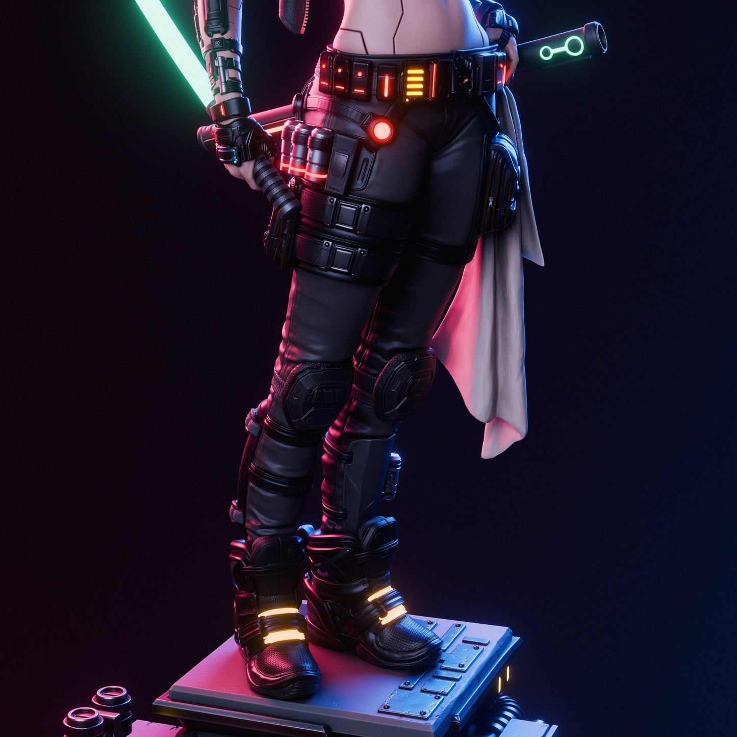 Cyber Samurai - CA 3D Studios - Dark Forge Arts