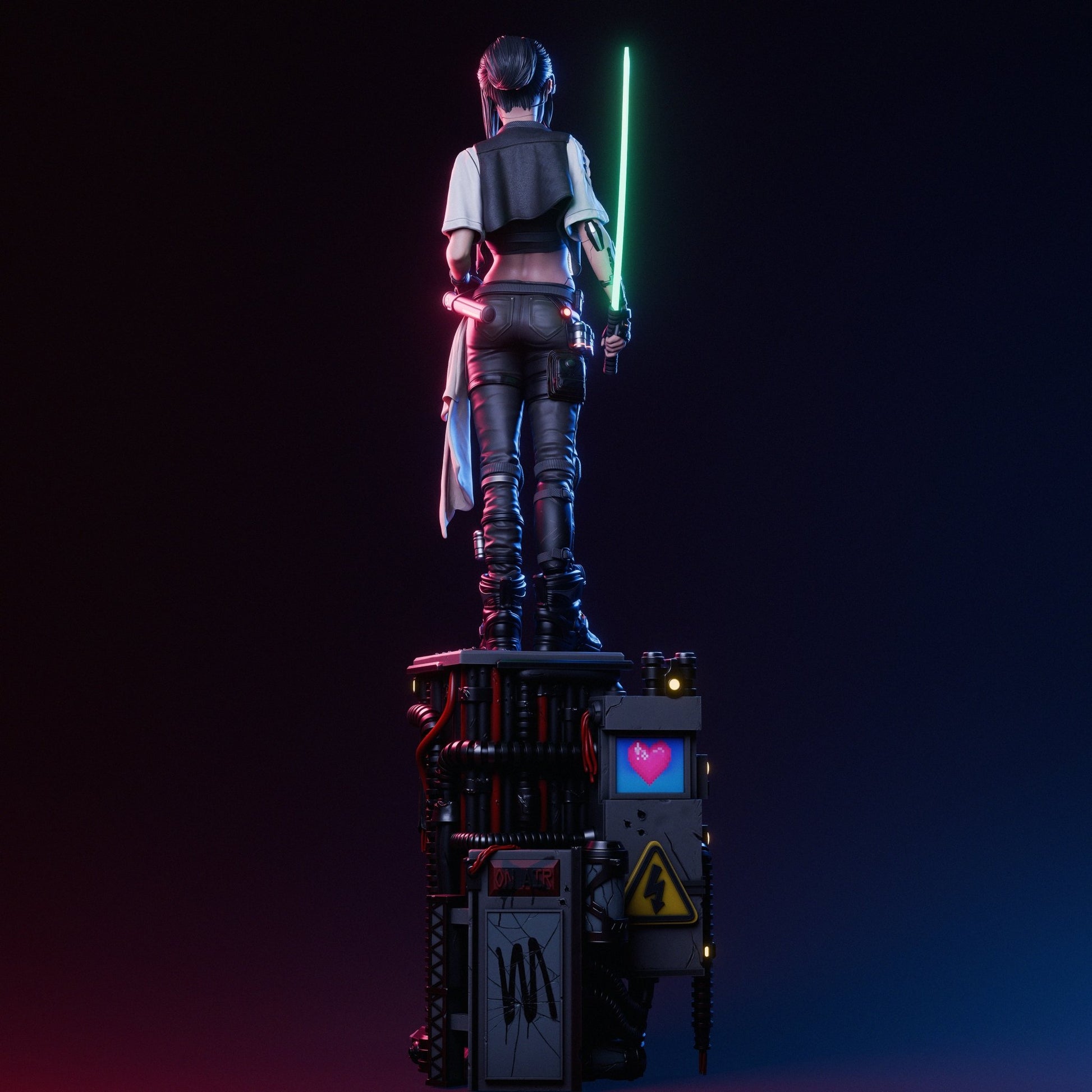 Cyber Samurai - CA 3D Studios - Dark Forge Arts