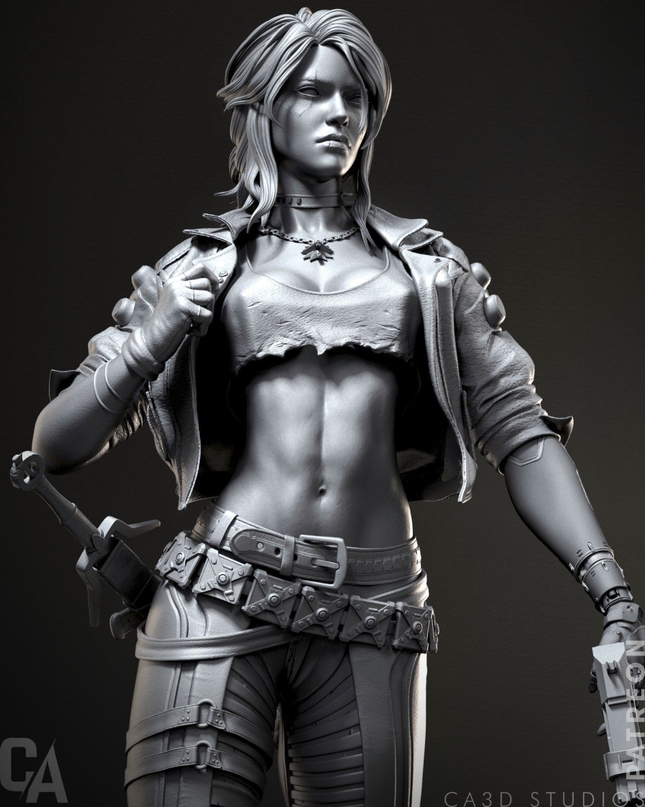 Cyberpunk Ciri - CA 3D Studios - Dark Forge Arts