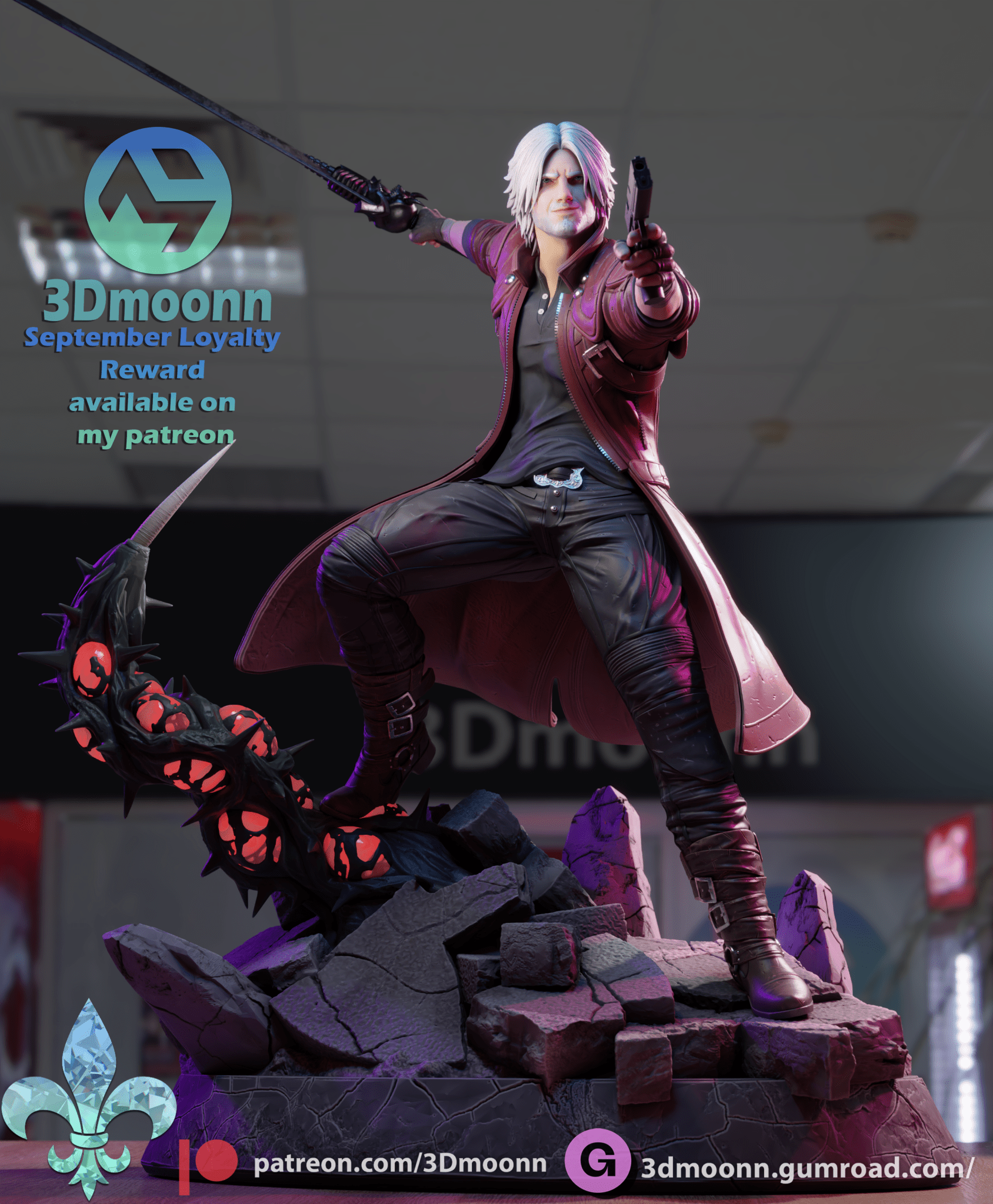 Dante - 3DMoonn - Dark Forge Arts