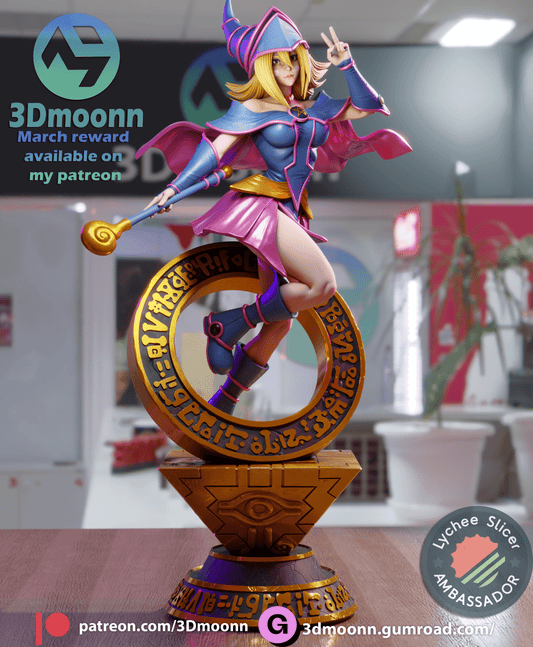 Dark Magician Girl - 3DMoonn - Dark Forge Arts
