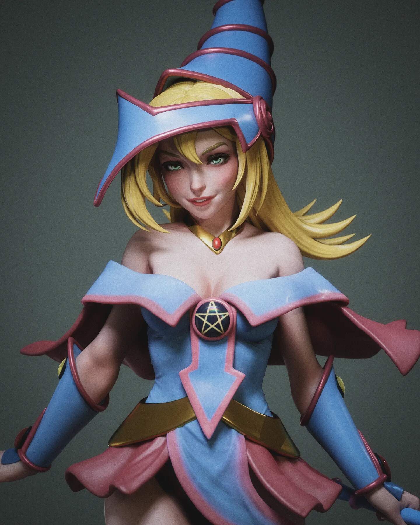 Dark Magician Girl - Abe3D - Dark Forge Arts