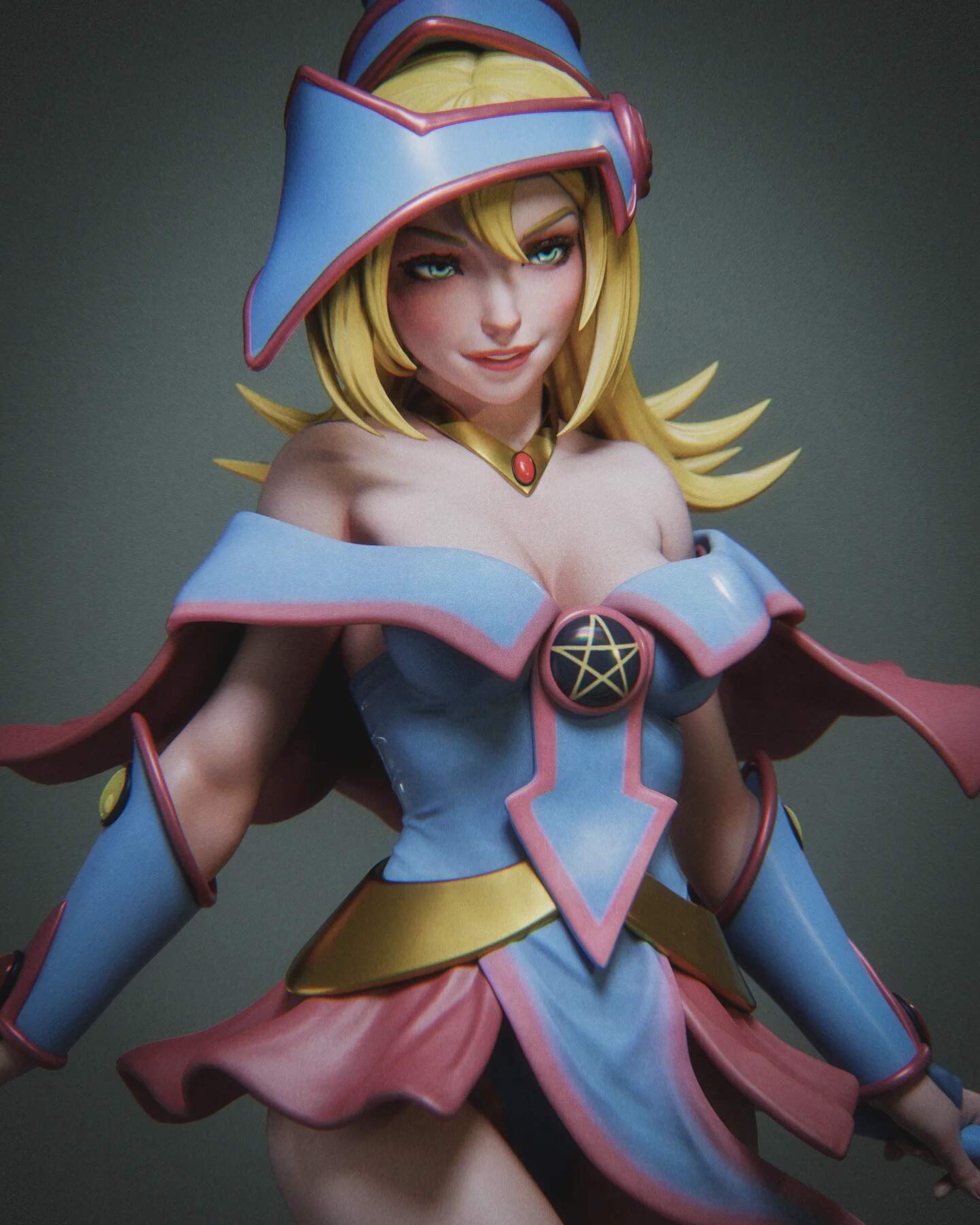 Dark Magician Girl - Abe3D - Dark Forge Arts