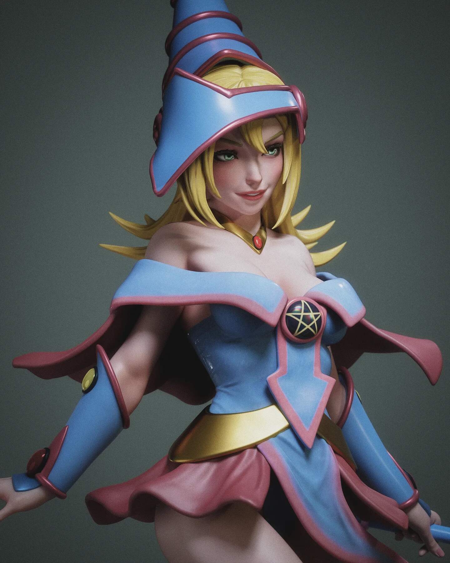 Dark Magician Girl - Abe3D - Dark Forge Arts