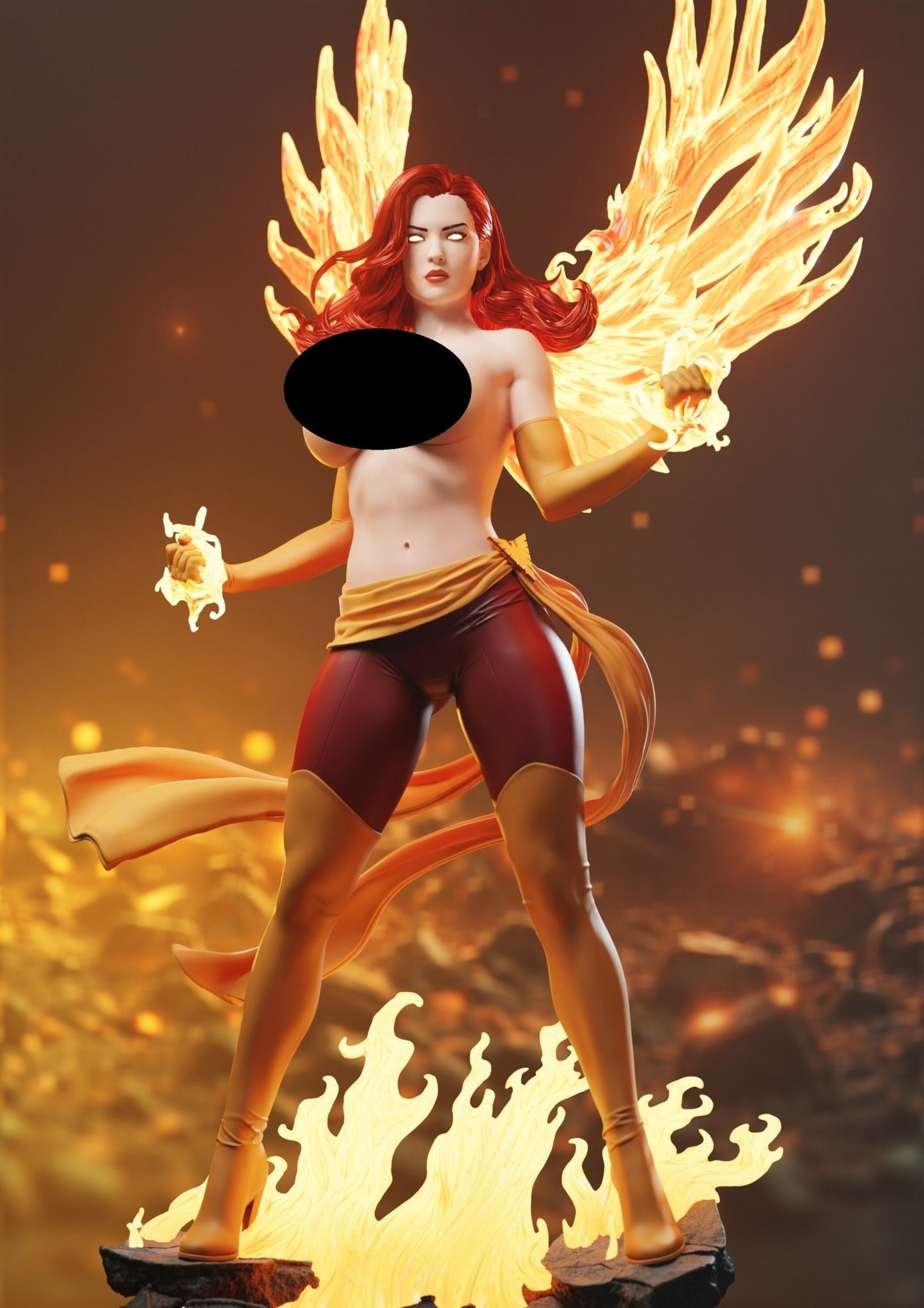 Dark Phoenix - Abe3D - Dark Forge Arts