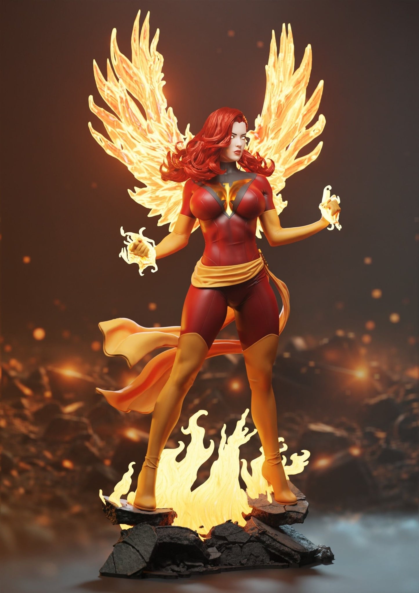 Dark Phoenix - Abe3D - Dark Forge Arts