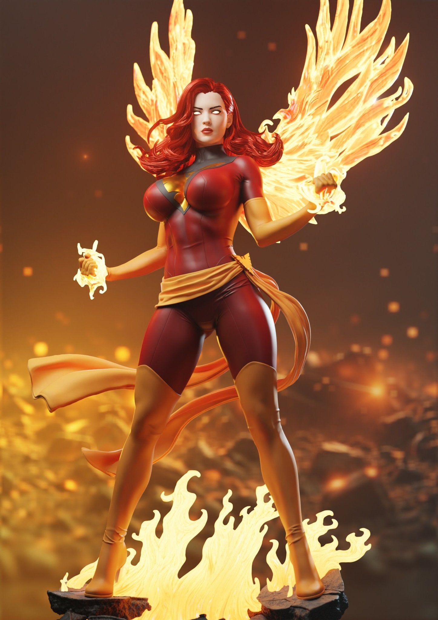 Dark Phoenix - Abe3D - Dark Forge Arts