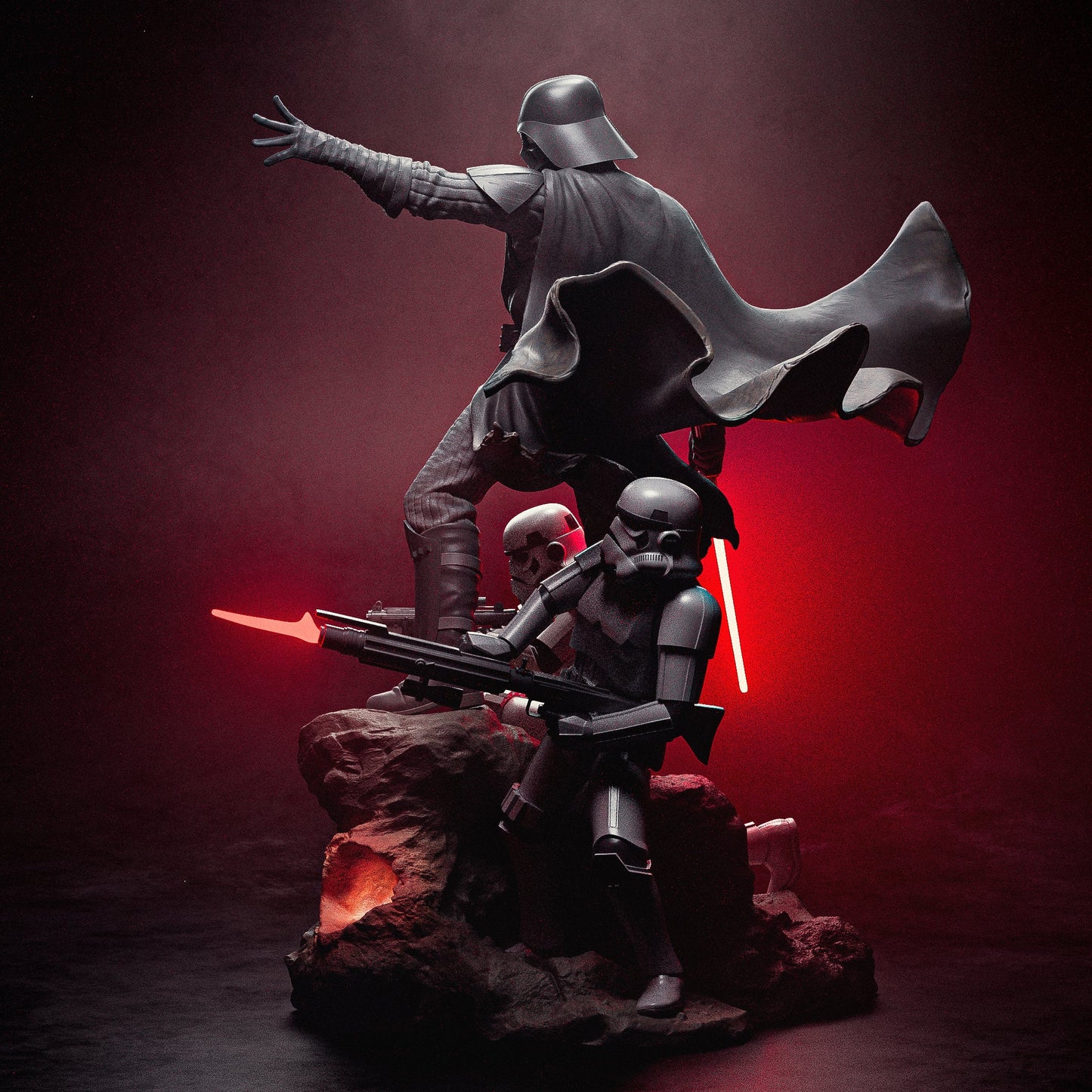 Darth Vader Diorama - CA 3D Studios - Dark Forge Arts