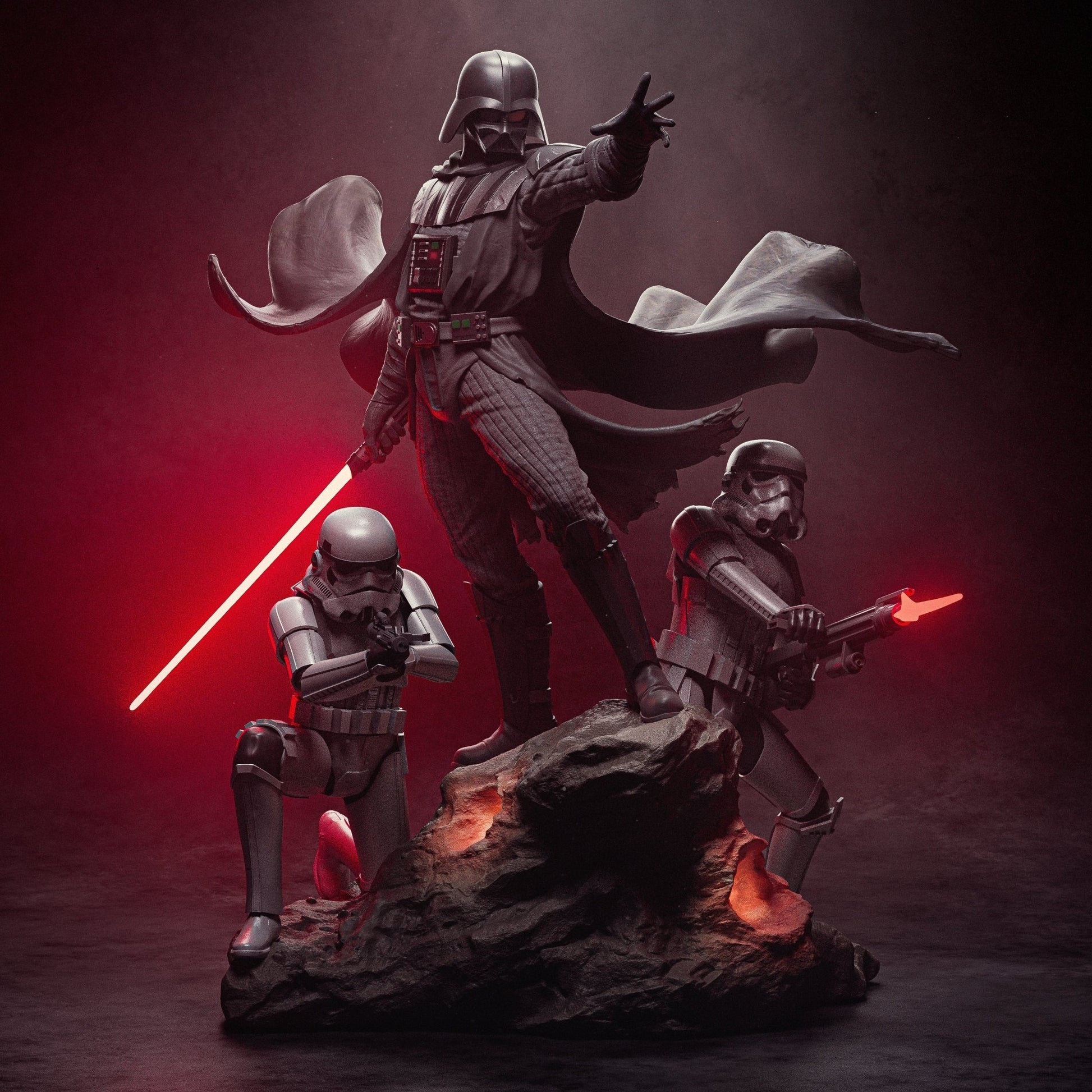 Darth Vader Diorama - CA 3D Studios - Dark Forge Arts