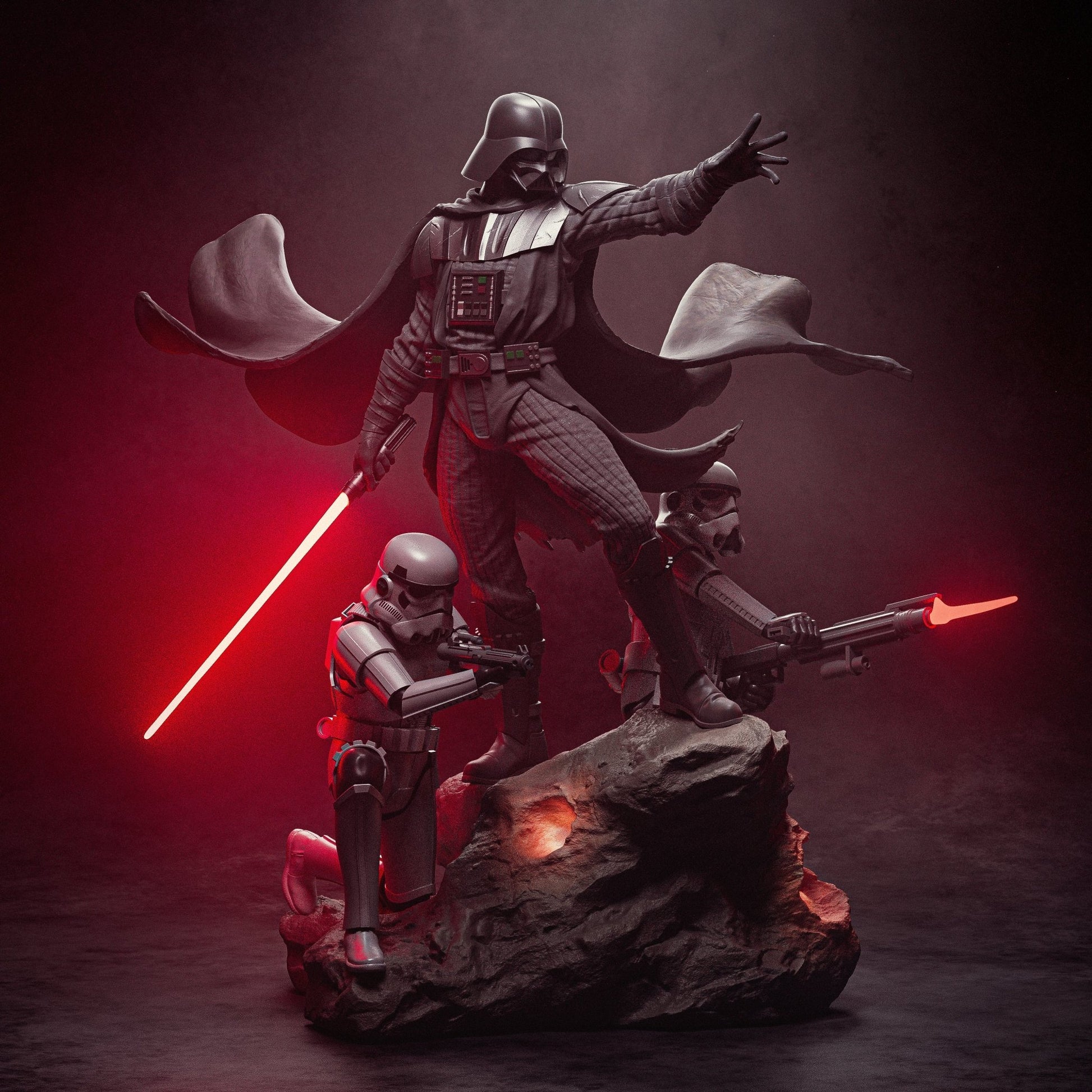 Darth Vader Diorama - CA 3D Studios - Dark Forge Arts