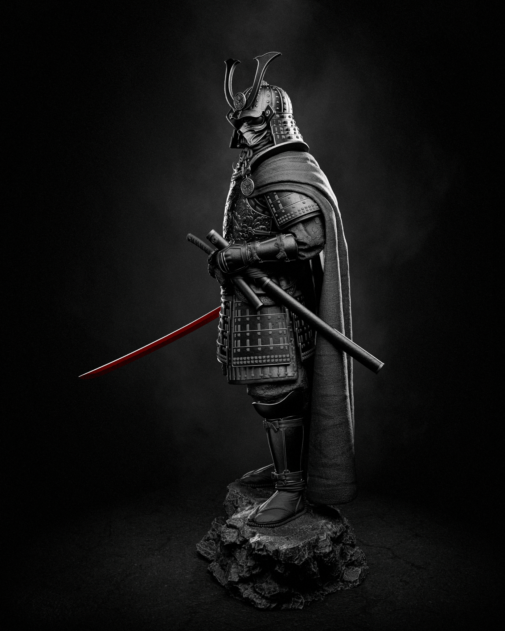 Darth Vader Samurai - CA 3D Studios - Dark Forge Arts