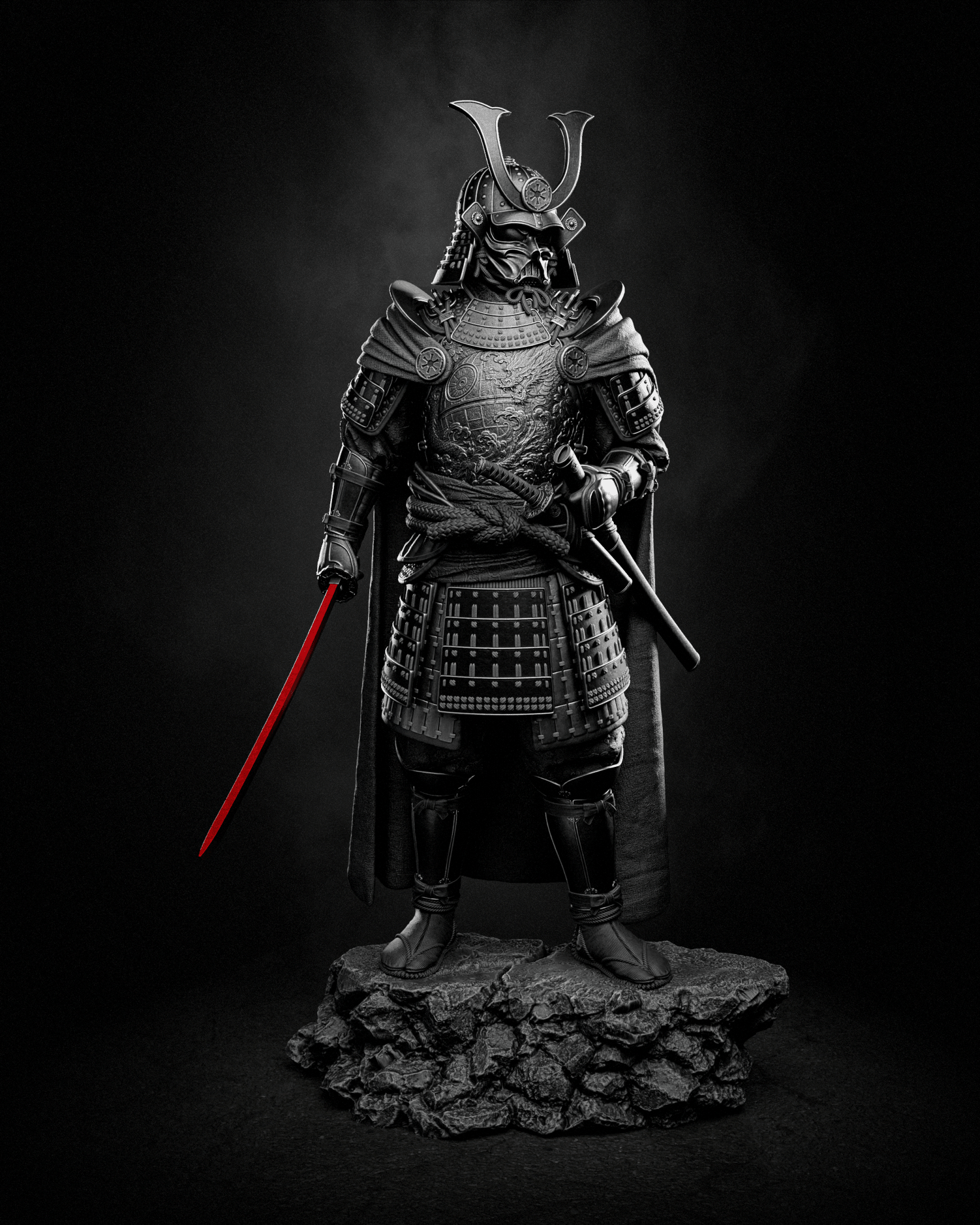 Darth Vader Samurai - CA 3D Studios - Dark Forge Arts