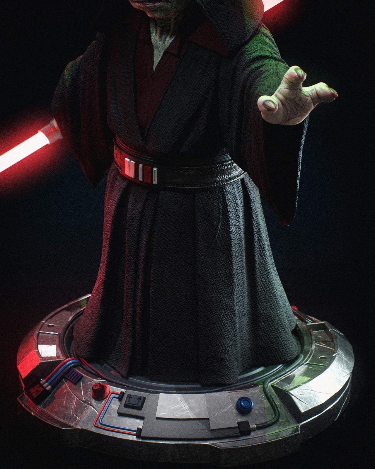 Darth Yoda - CA 3D Studios - Dark Forge Arts