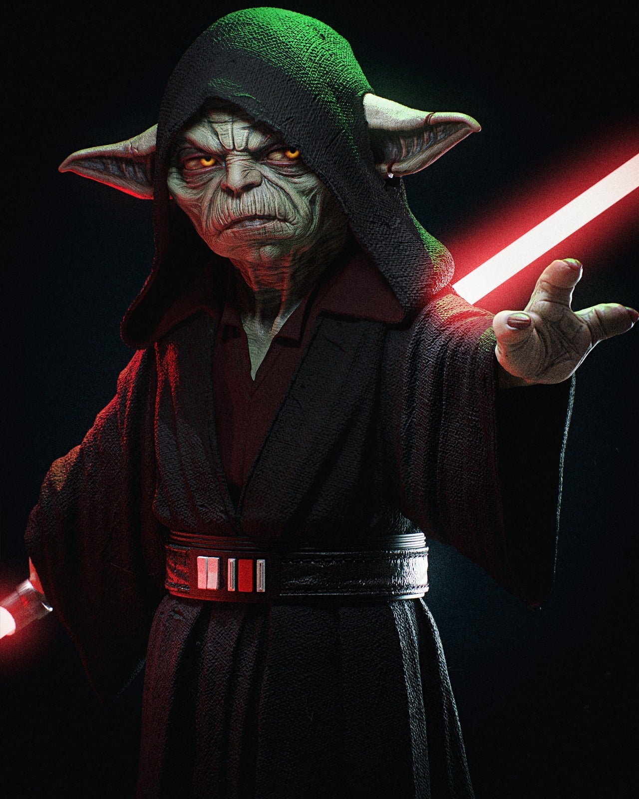Darth Yoda - CA 3D Studios - Dark Forge Arts