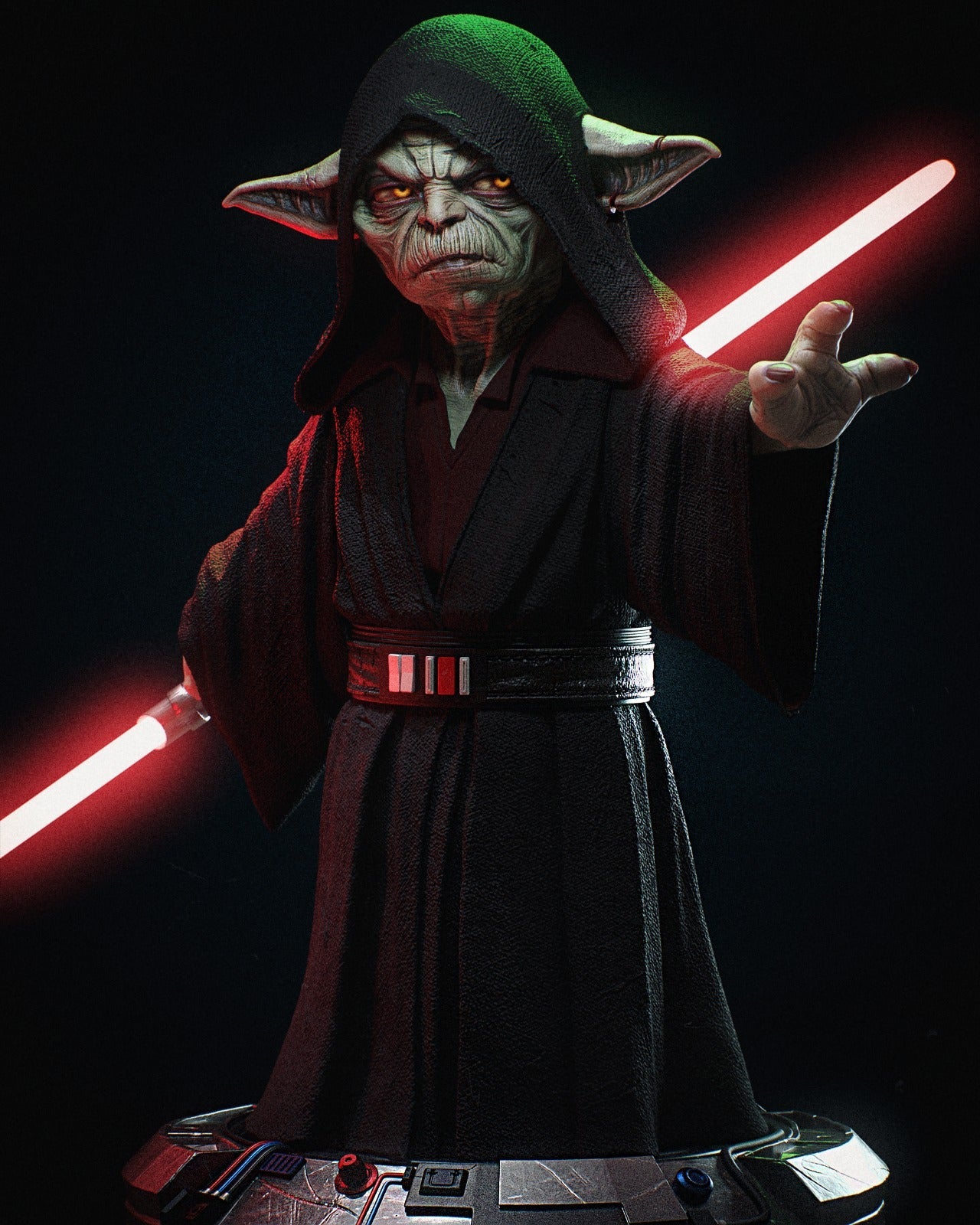 Darth Yoda - CA 3D Studios - Dark Forge Arts