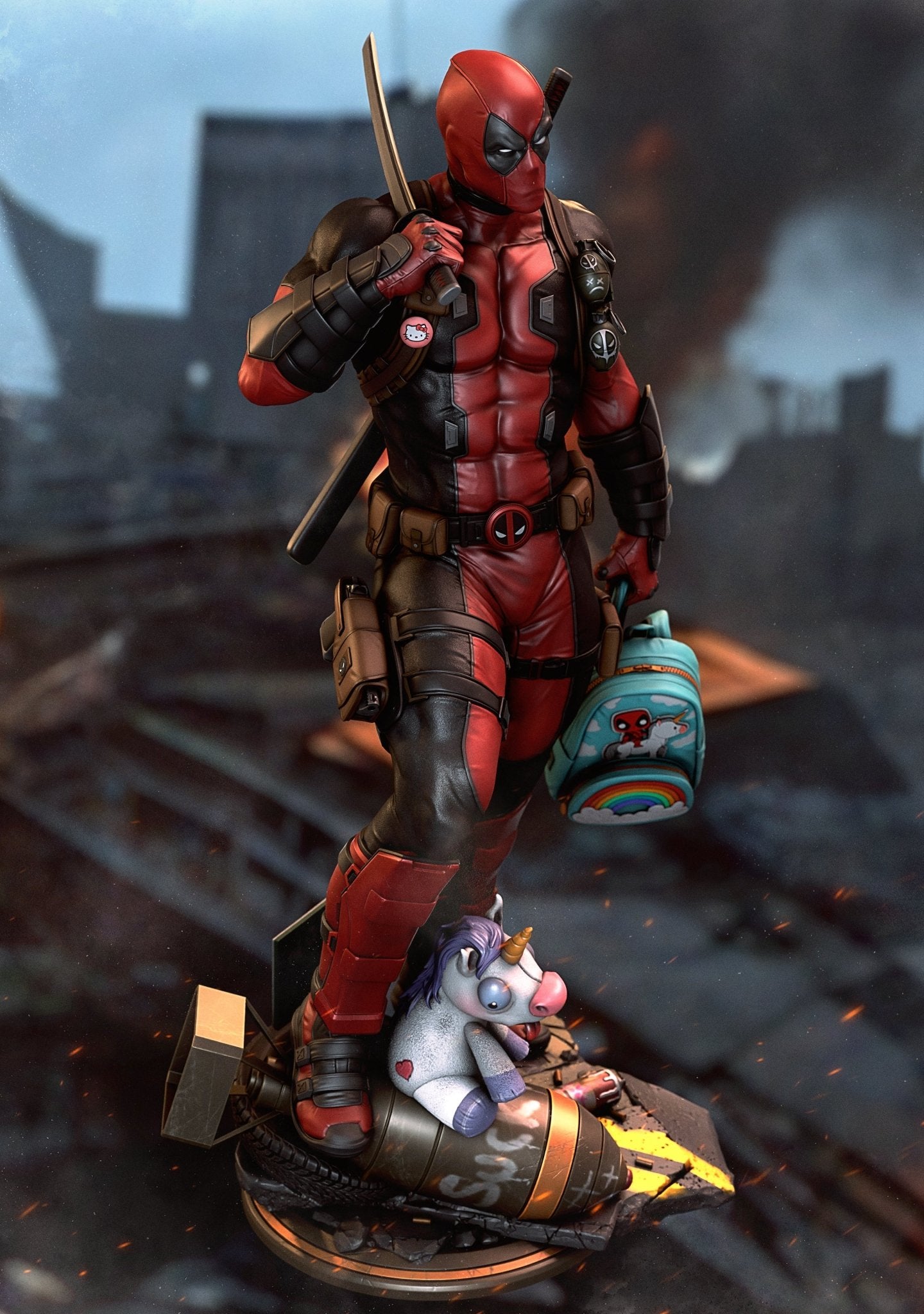 Deadpool - CA 3D Studios - Dark Forge Arts