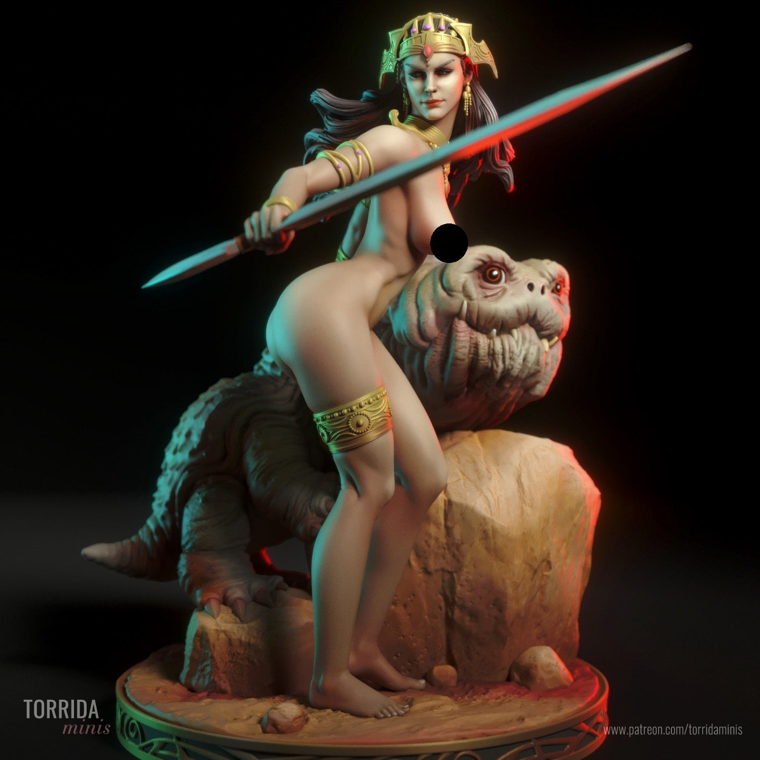 Dejah Thoris - Torrida Minis - Dark Forge Arts