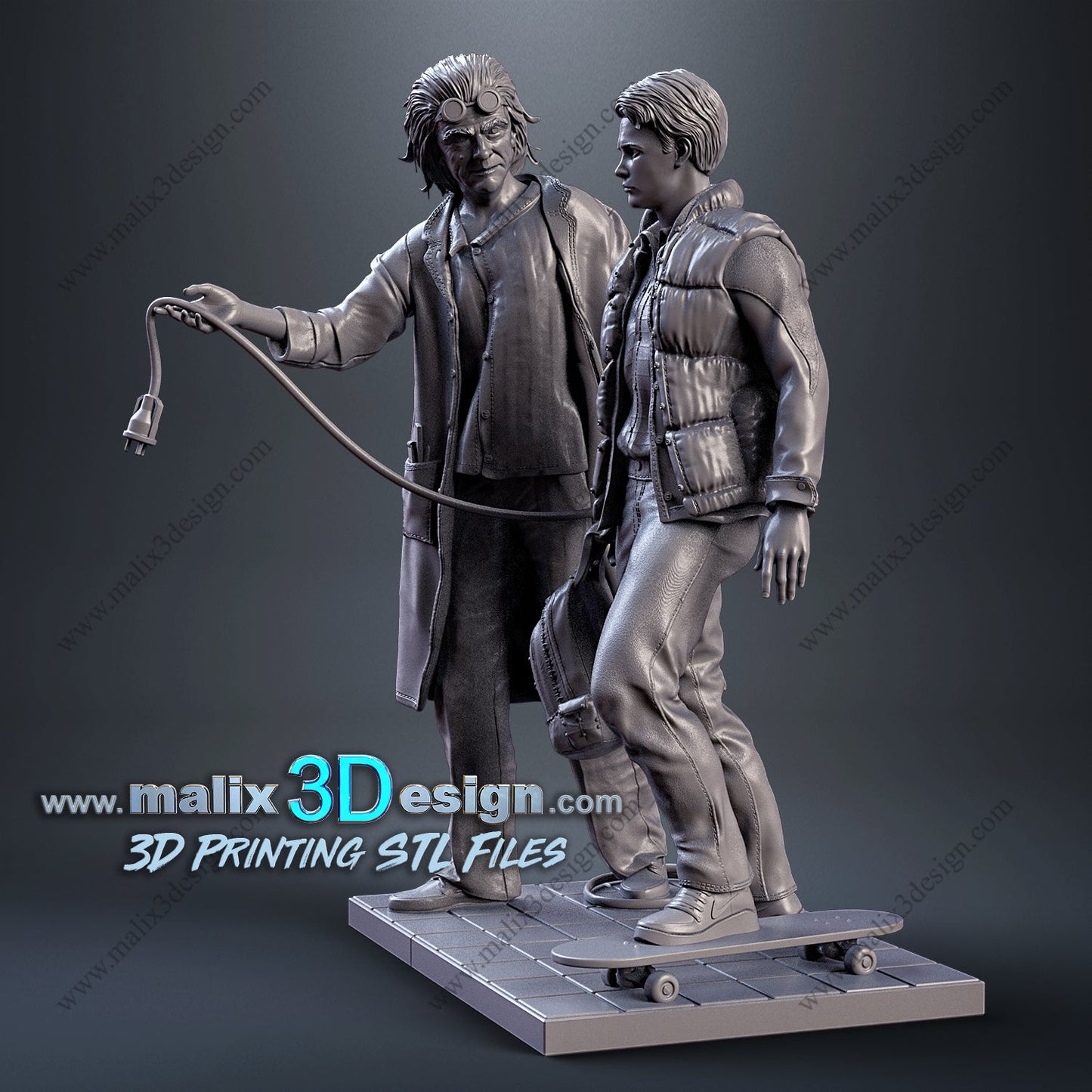 Doc and Marty - Sanix3D - Dark Forge Arts