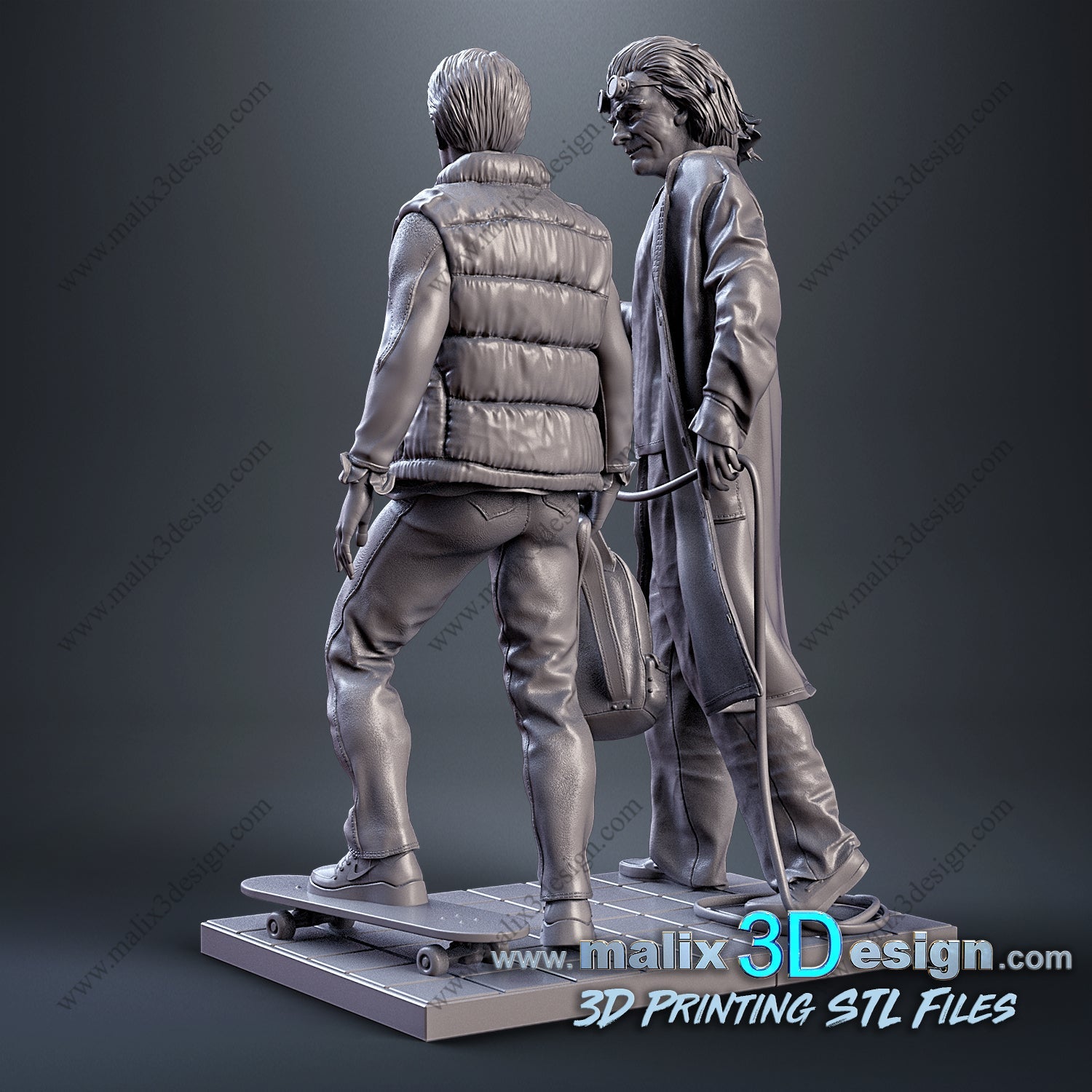 Doc and Marty - Sanix3D - Dark Forge Arts