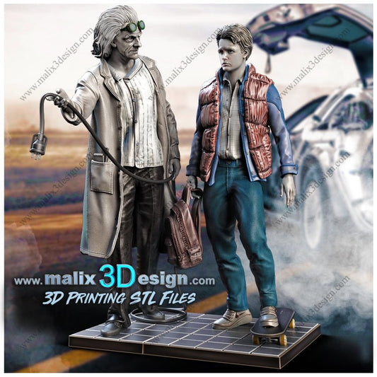 Doc and Marty - Sanix3D - Dark Forge Arts