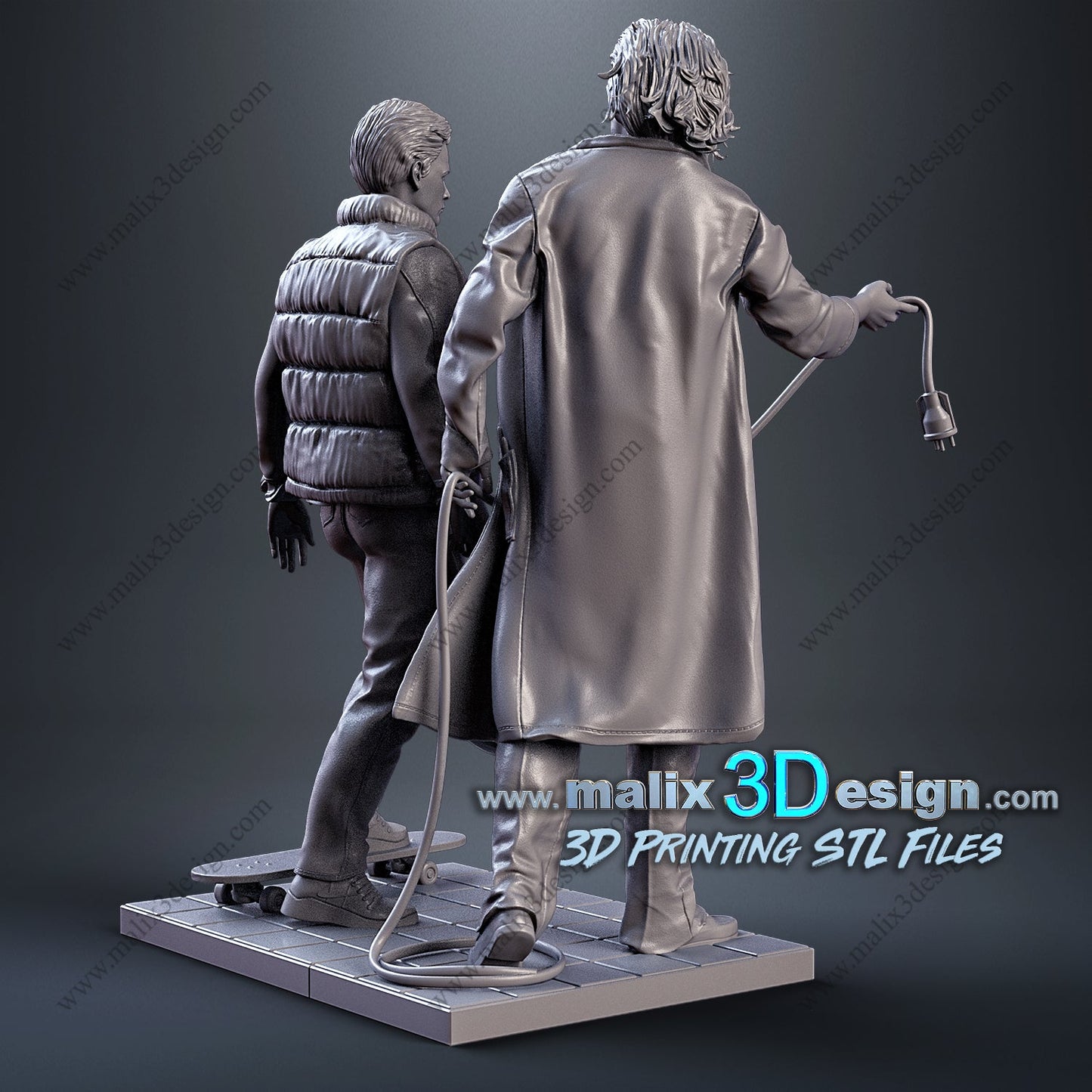 Doc and Marty - Sanix3D - Dark Forge Arts