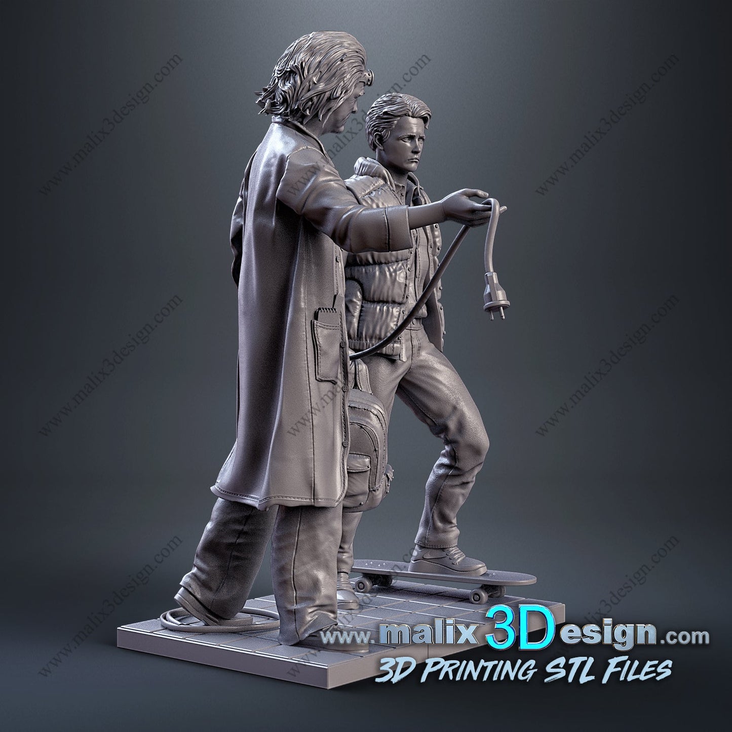 Doc and Marty - Sanix3D - Dark Forge Arts