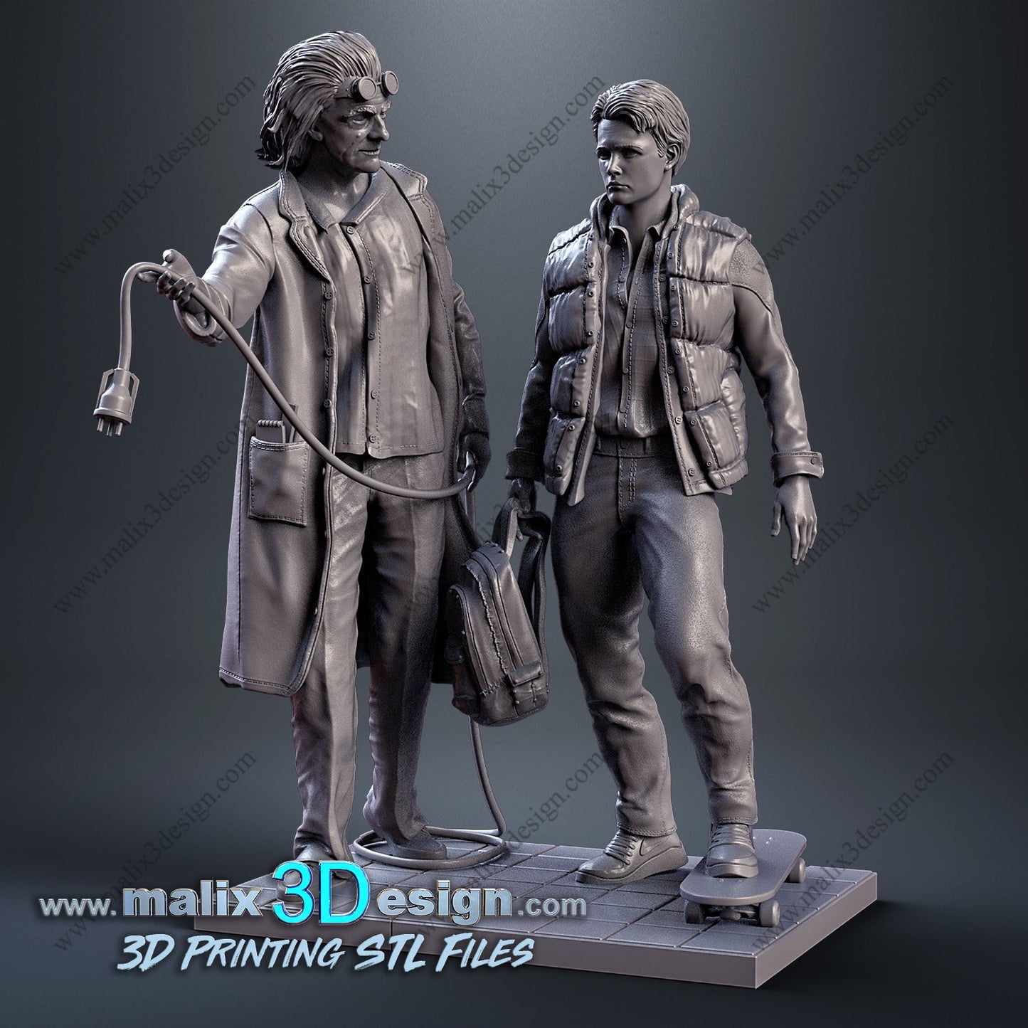 Doc and Marty - Sanix3D - Dark Forge Arts