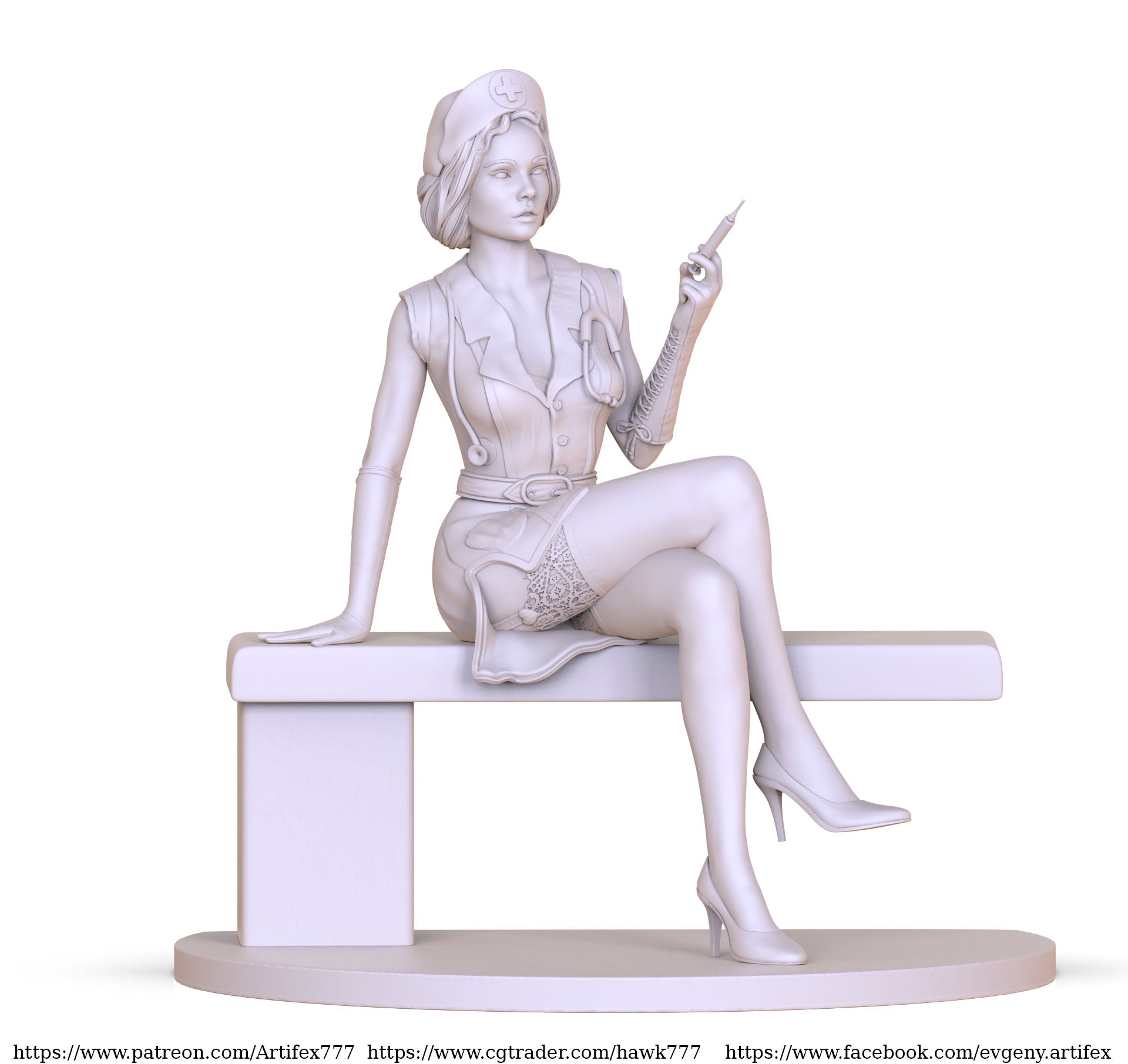 Doctor in dressing room - Artifex3D - Dark Forge Arts
