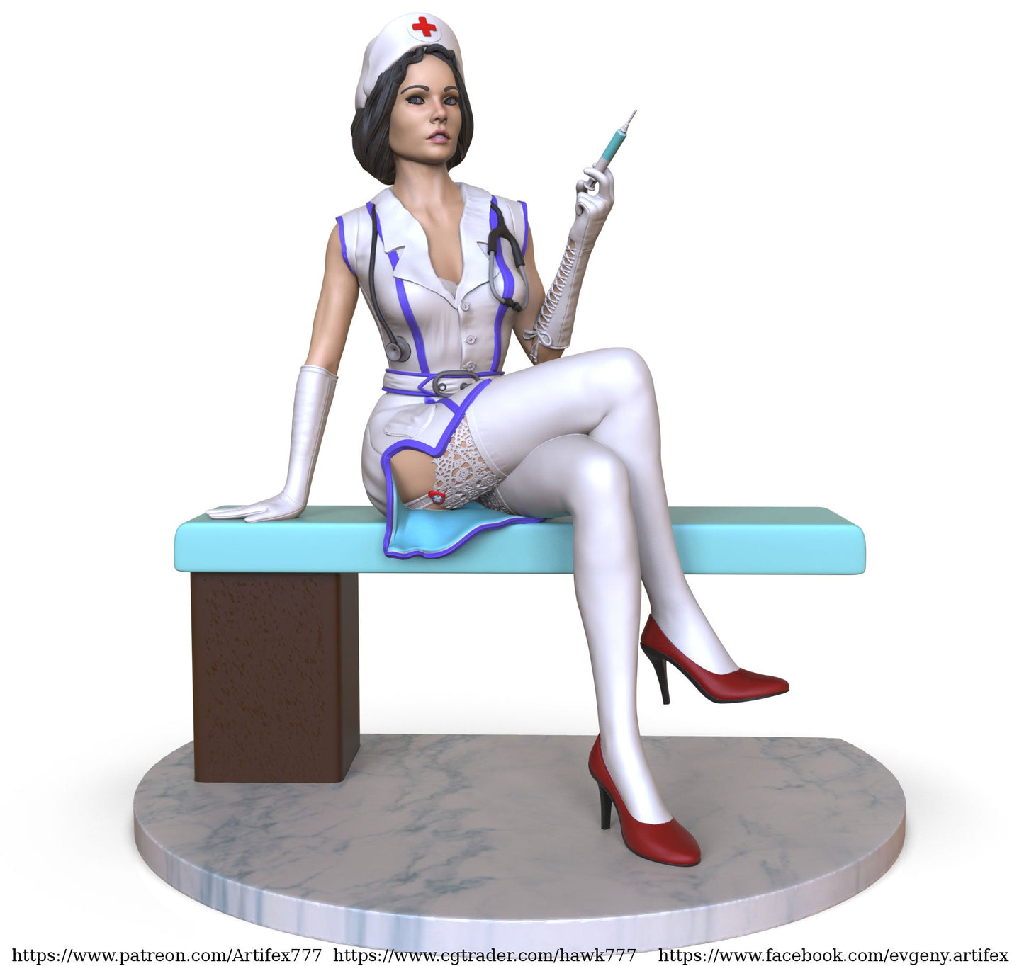 Doctor in dressing room - Artifex3D - Dark Forge Arts