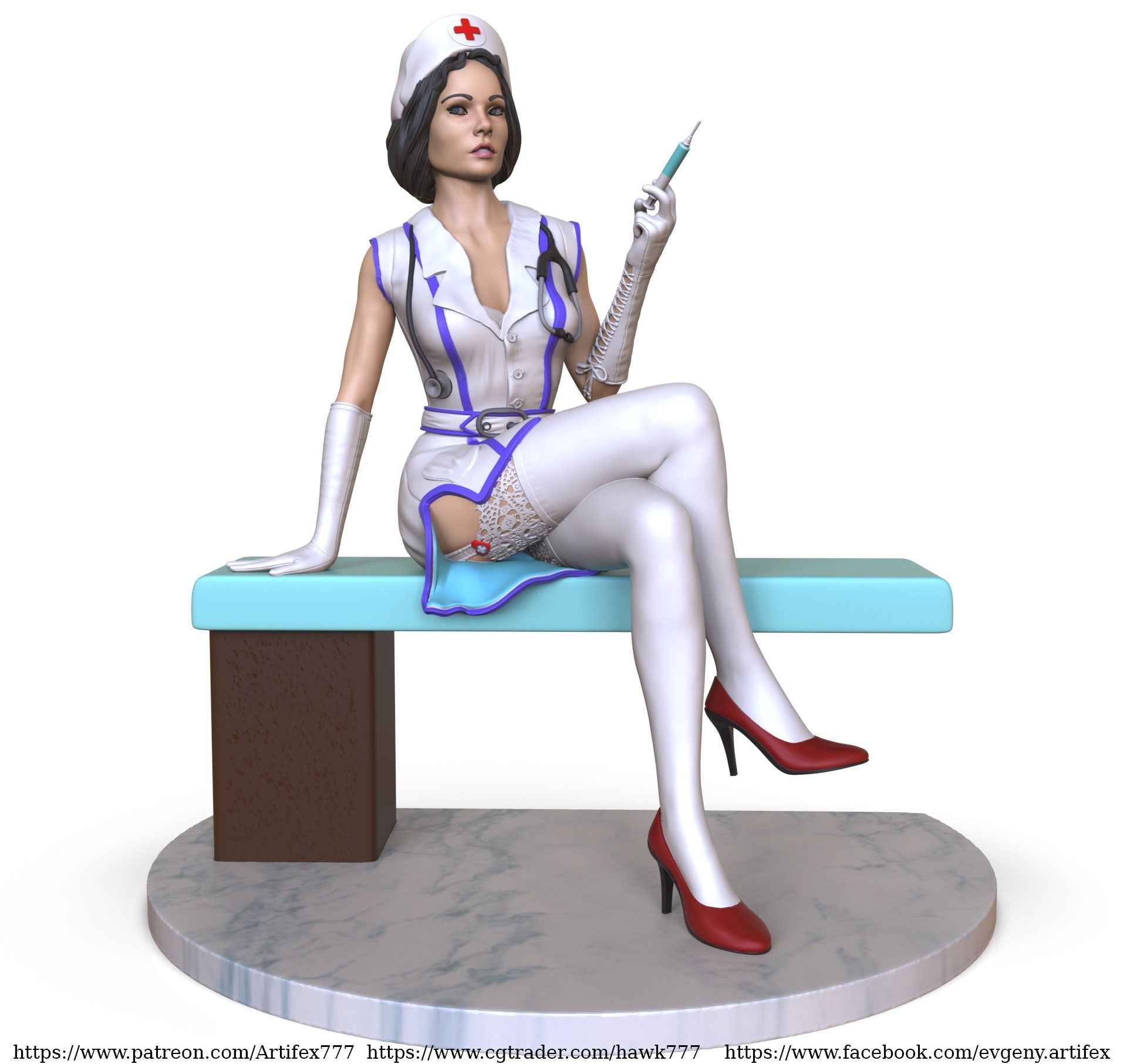 Doctor in dressing room - Artifex3D - Dark Forge Arts