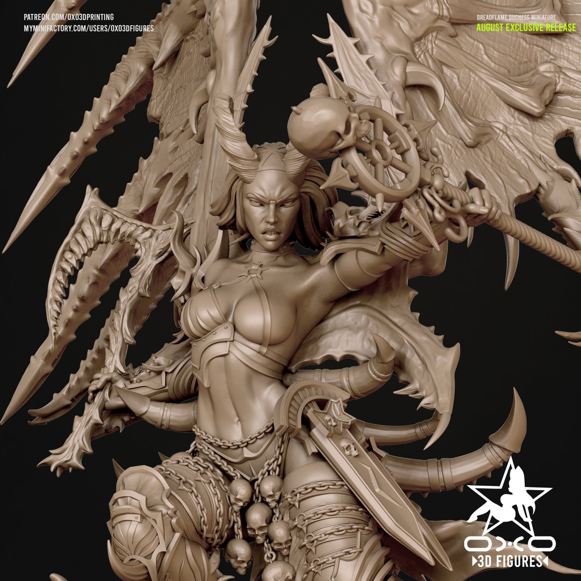 Dreadflame Duchess - OXO3D - Dark Forge Arts
