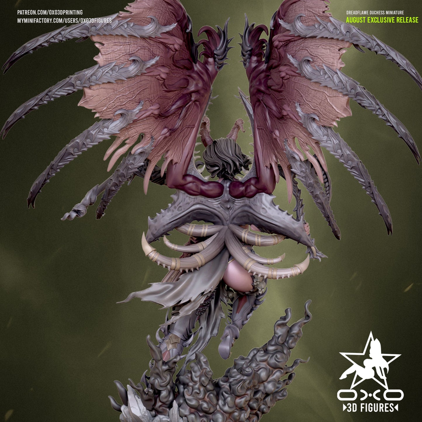 Dreadflame Duchess - OXO3D - Dark Forge Arts