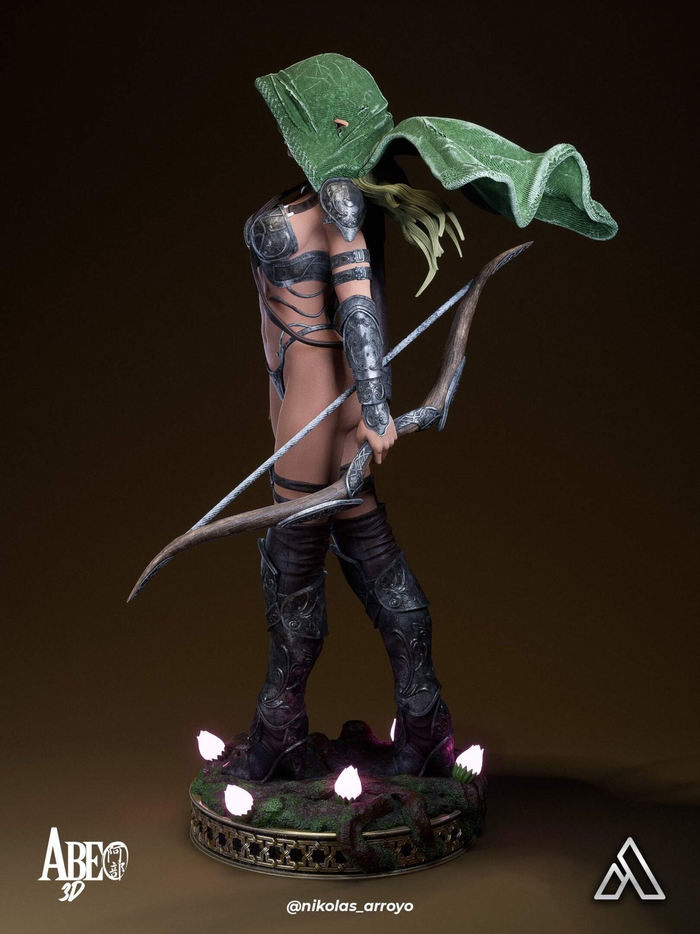 Elaria Shadownleaf - Abe3D - Dark Forge Arts