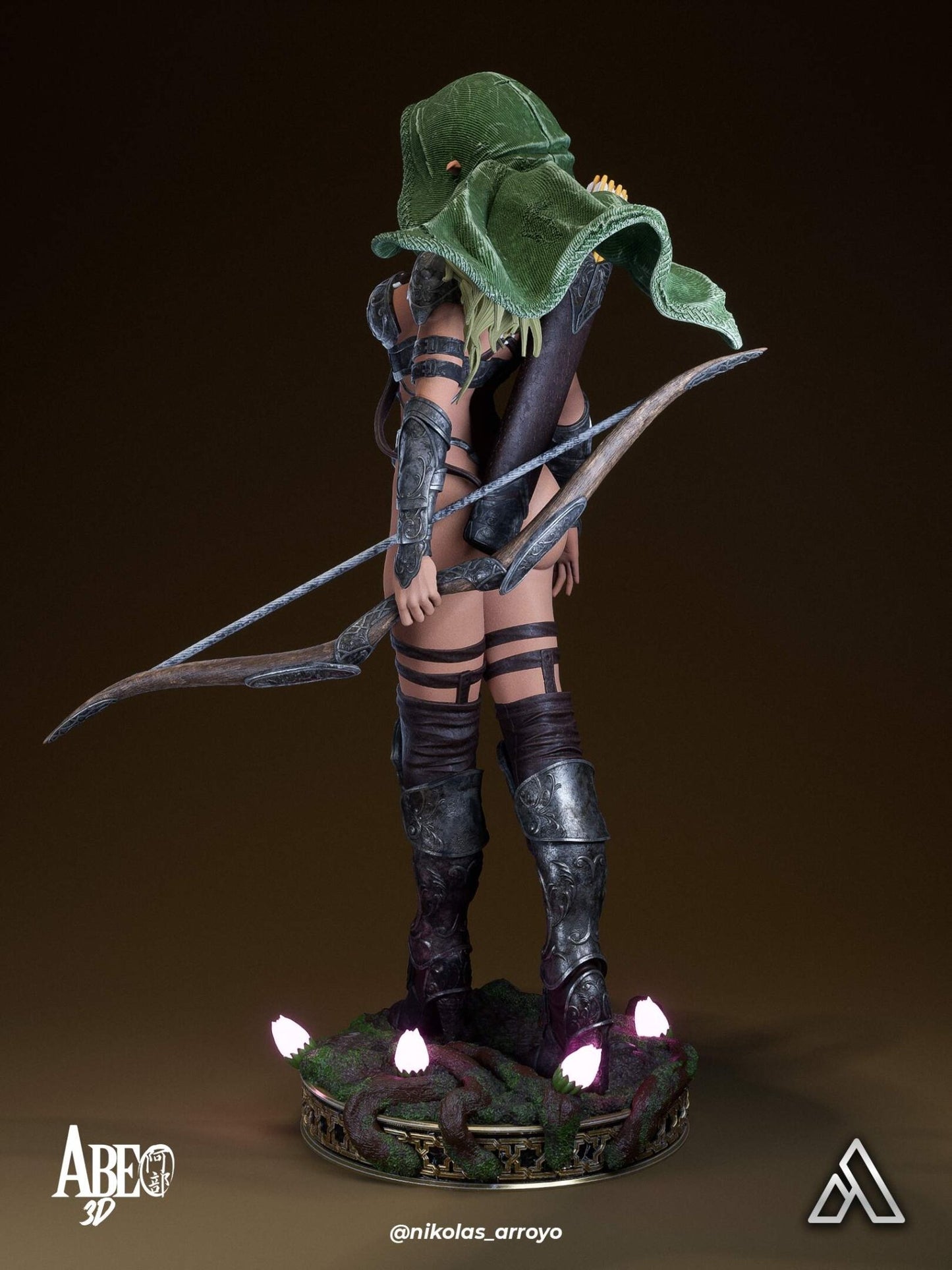 Elaria Shadownleaf - Abe3D - Dark Forge Arts