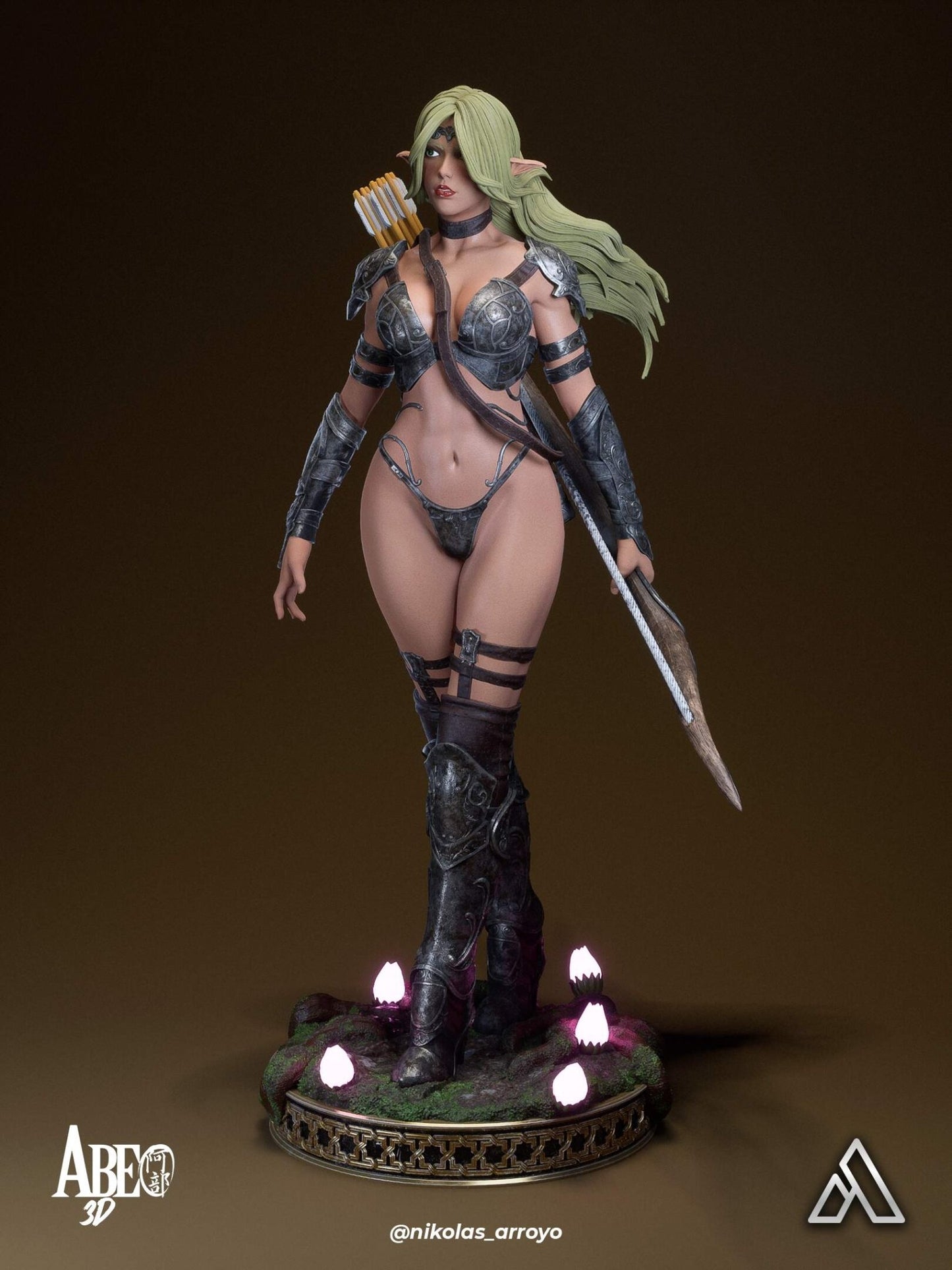 Elaria Shadownleaf - Abe3D - Dark Forge Arts