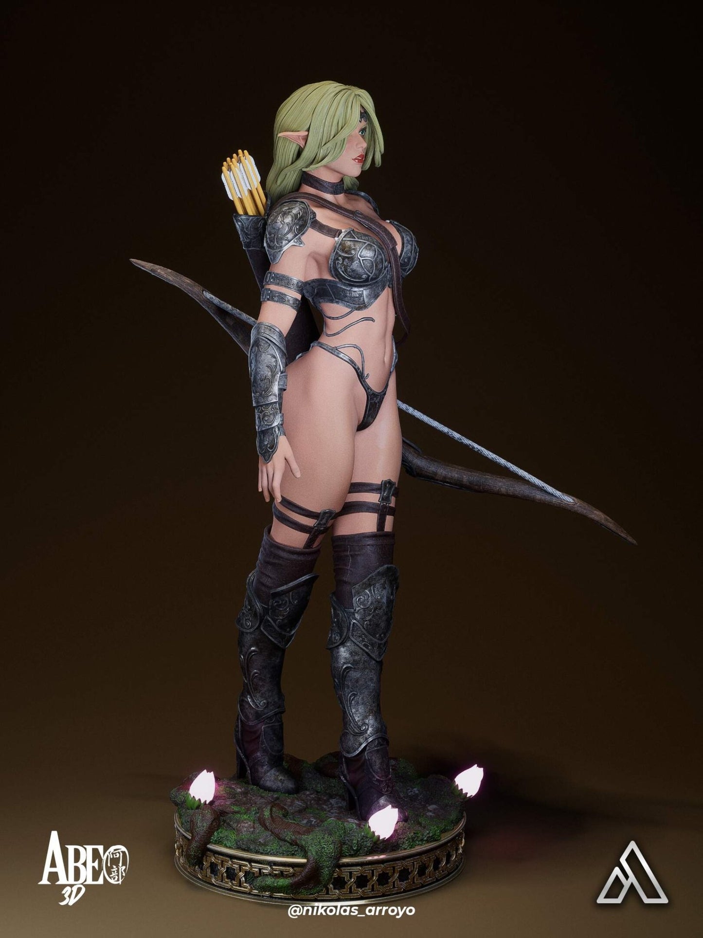 Elaria Shadownleaf - Abe3D - Dark Forge Arts