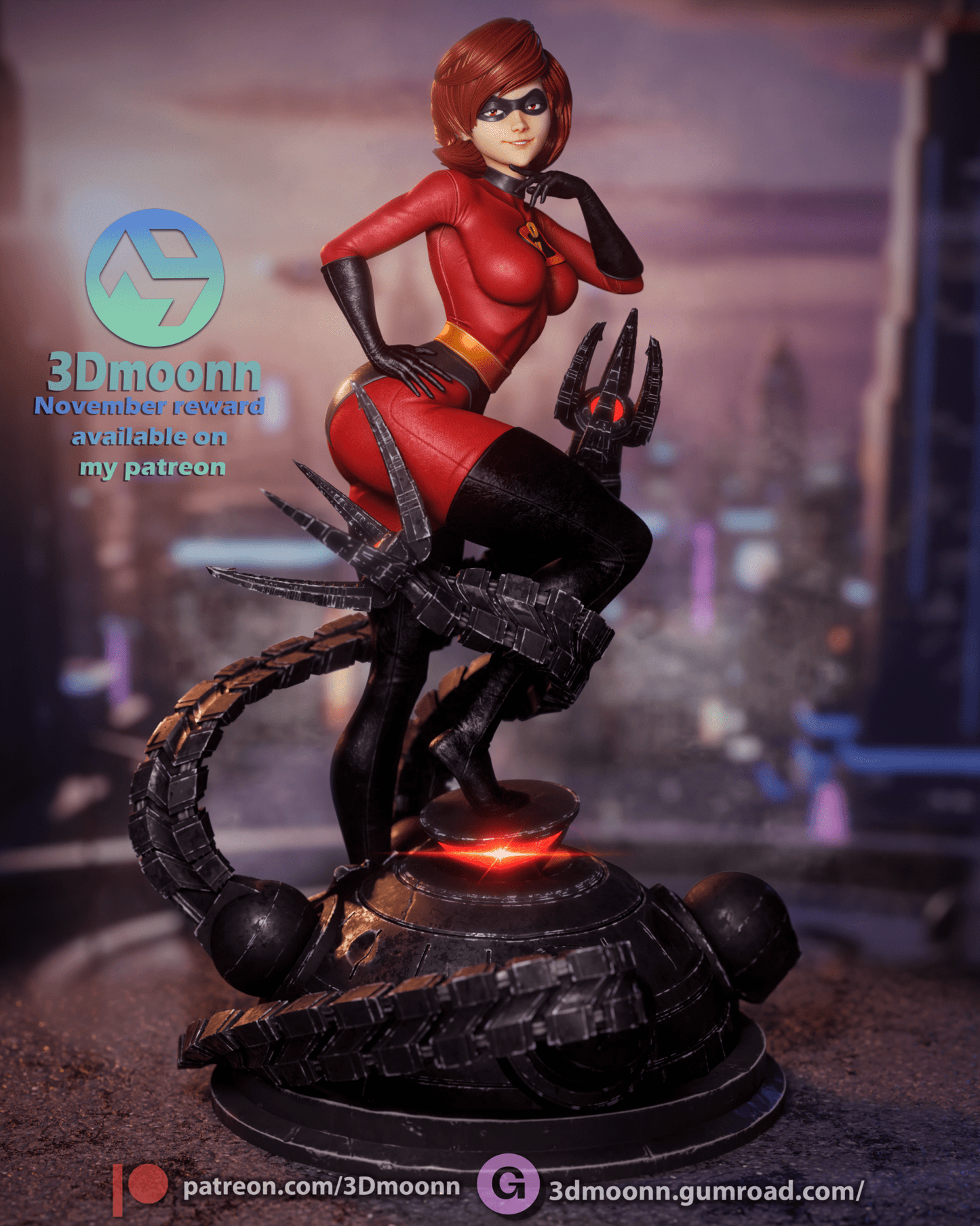 ElastiGirl - 3DMoonn - Dark Forge Arts