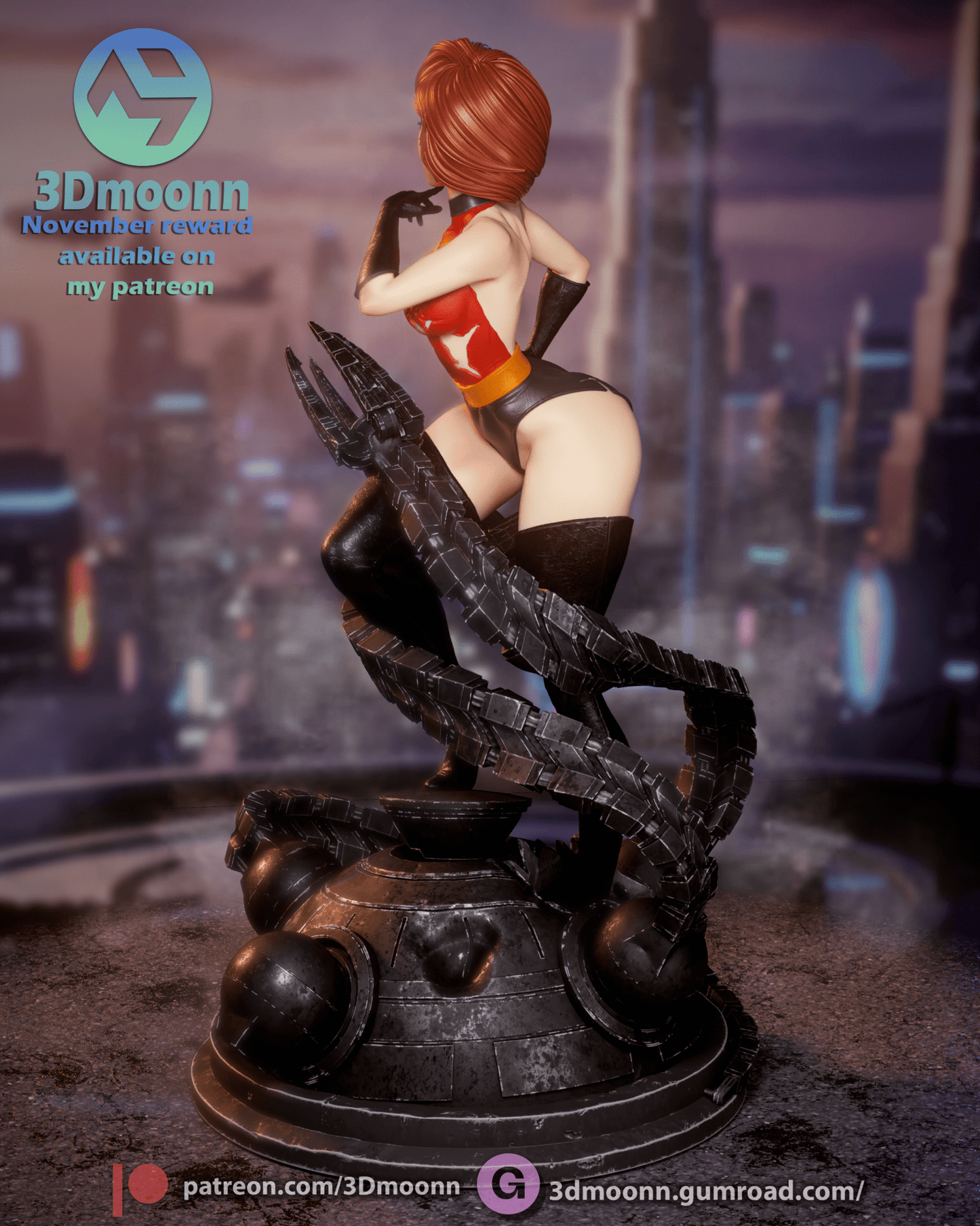 ElastiGirl - 3DMoonn - Dark Forge Arts