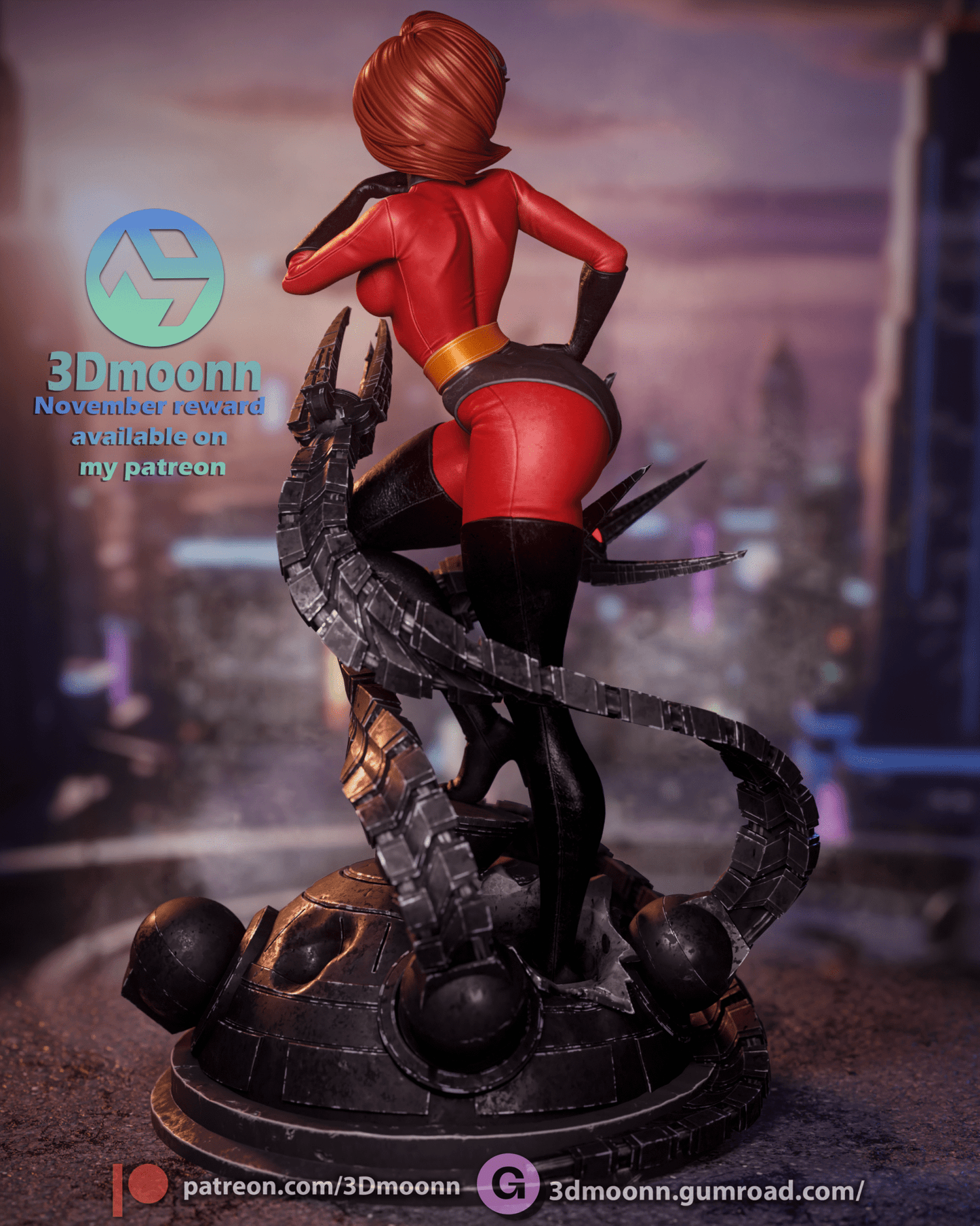 ElastiGirl - 3DMoonn - Dark Forge Arts