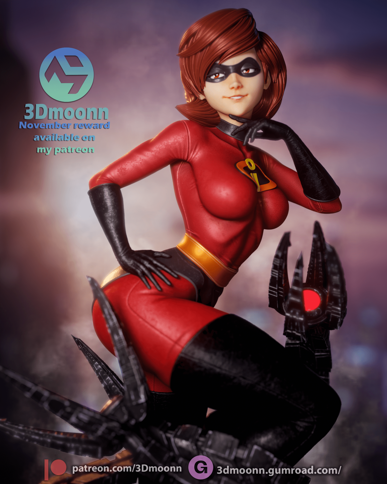 ElastiGirl - 3DMoonn - Dark Forge Arts