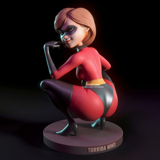 Elastigirl Crouching - Torrida Minis - Dark Forge Arts