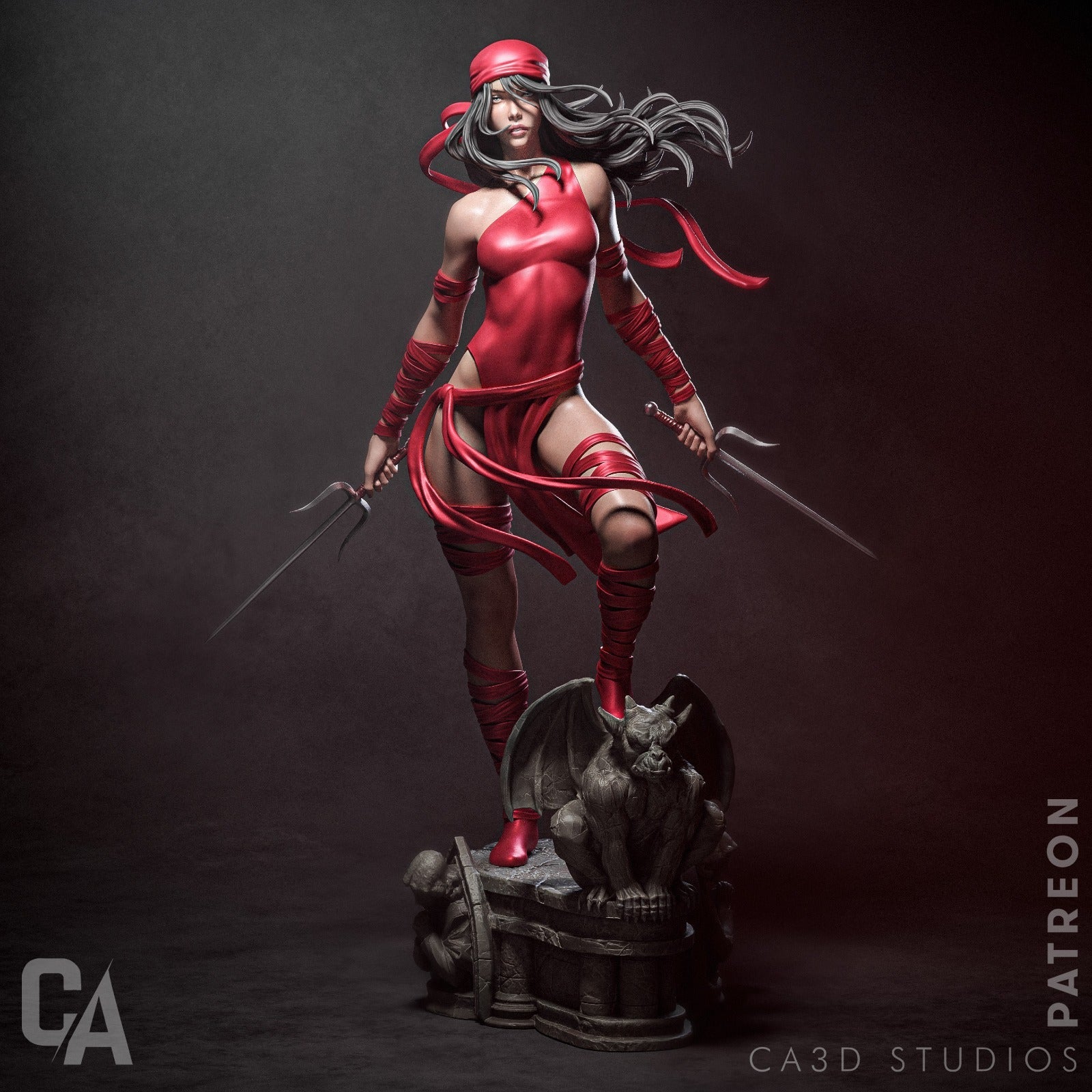 Elektra - CA 3D Studios - Dark Forge Arts